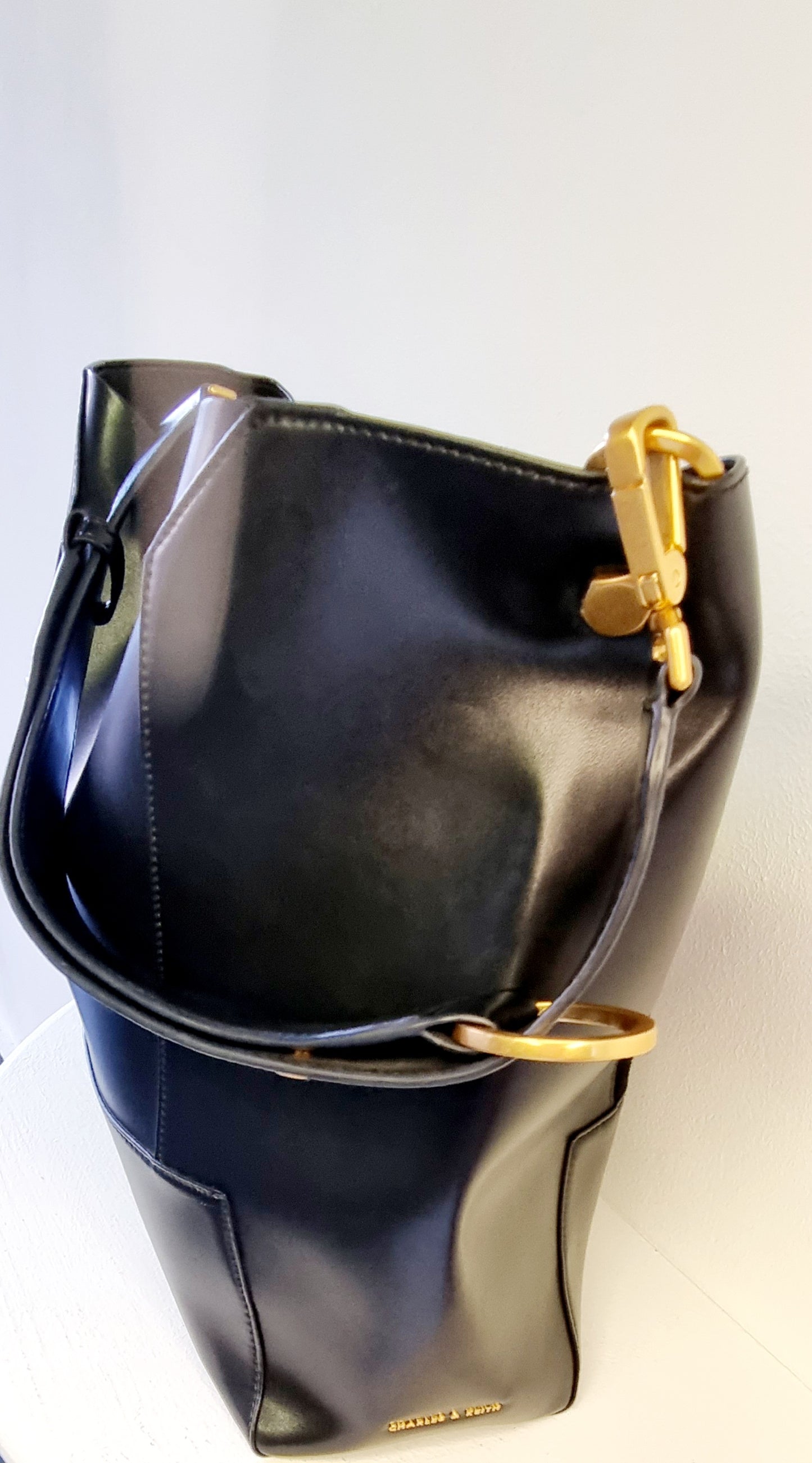 Charles & Kieth - Single strap black shoulder bag