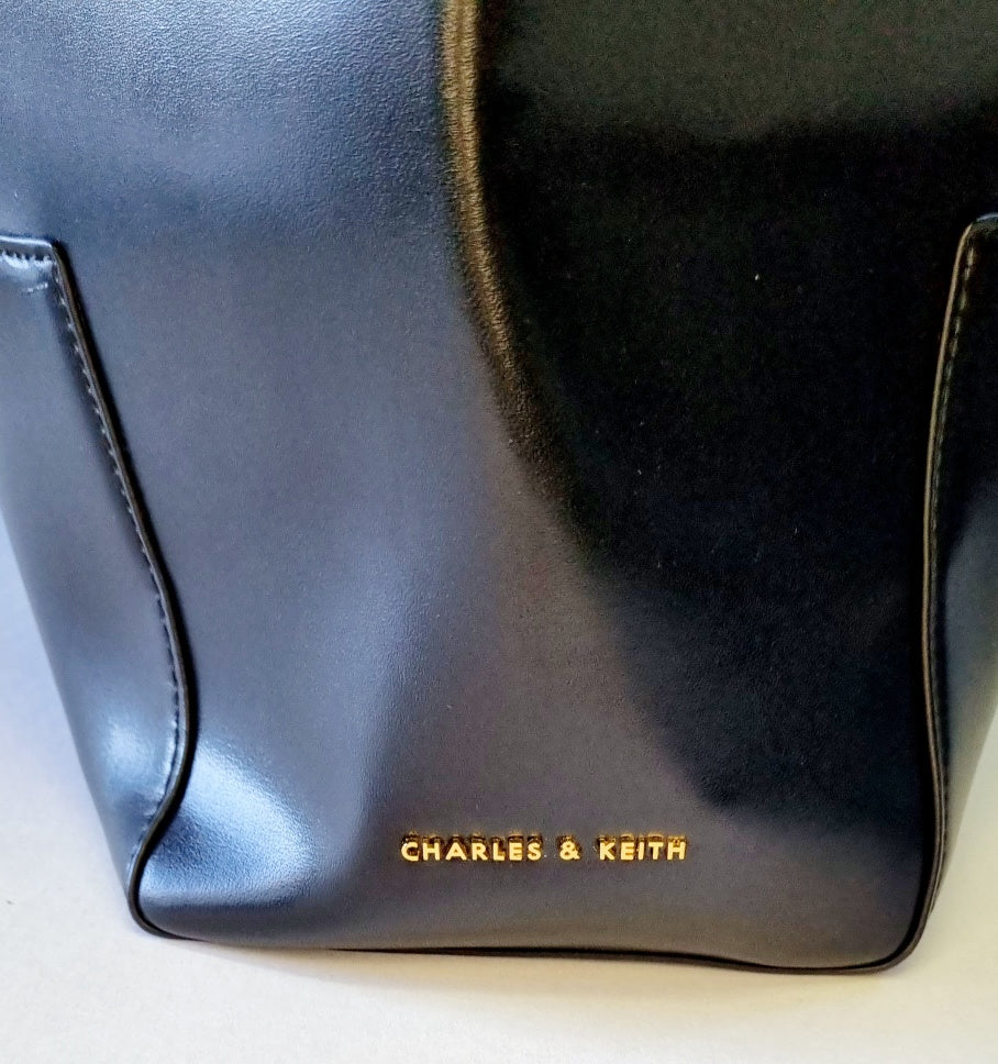 Charles & Kieth - Single strap black shoulder bag