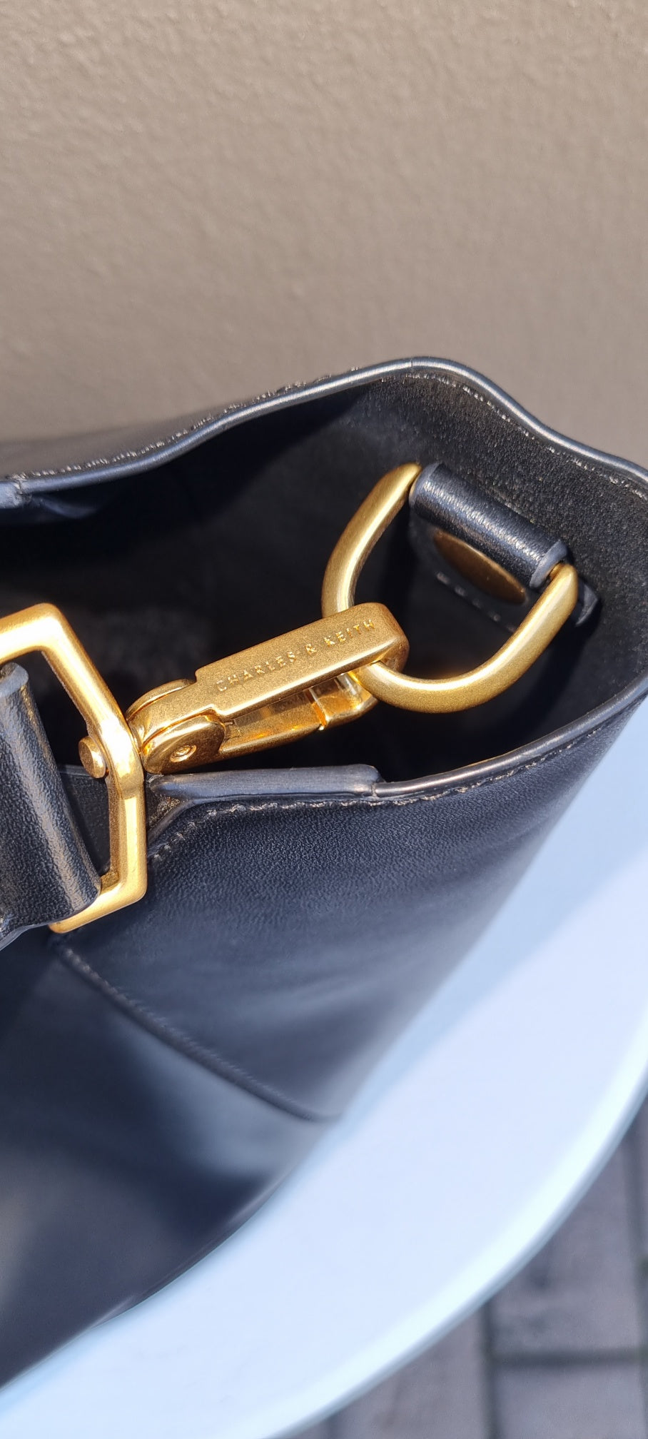 Charles & Kieth - Single strap black shoulder bag