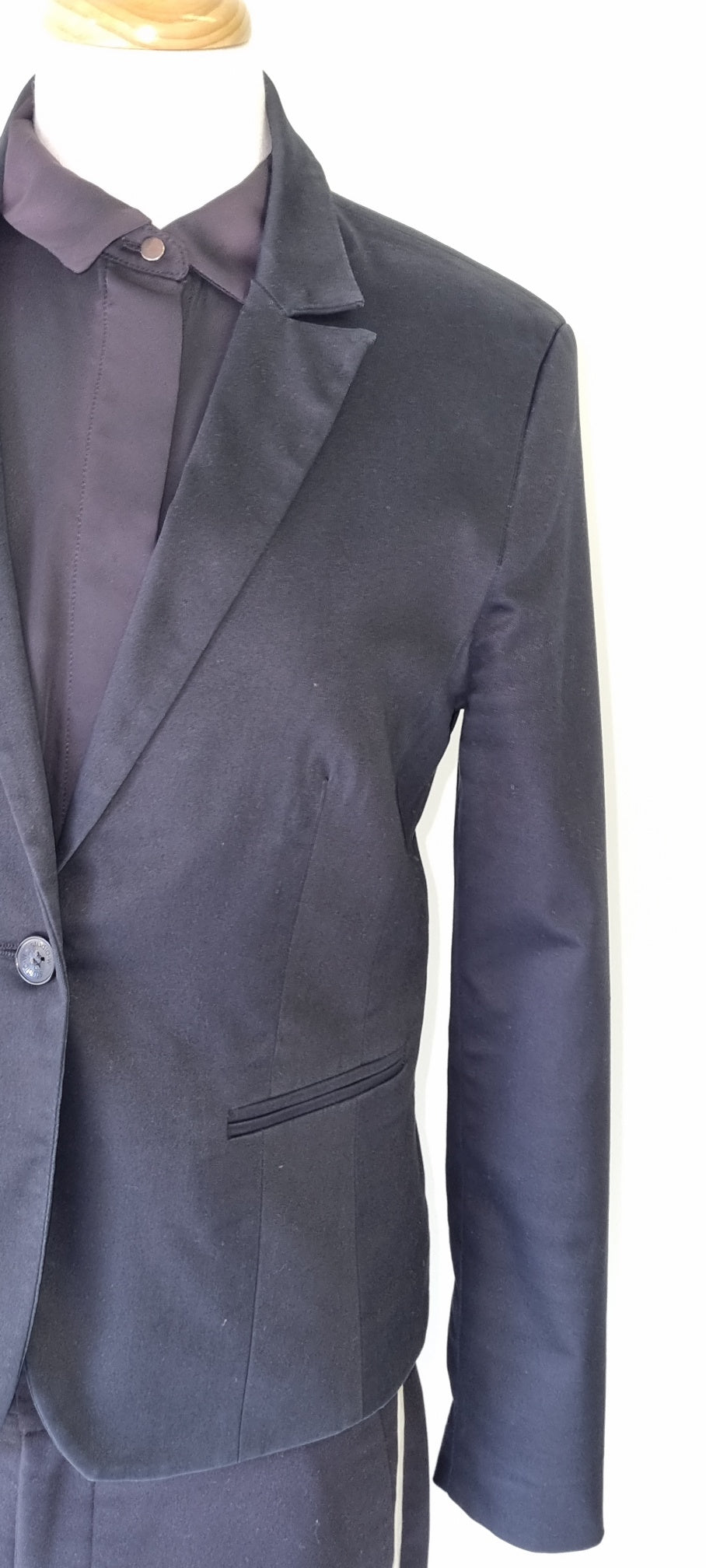 Studio w - Black collared single button blazer