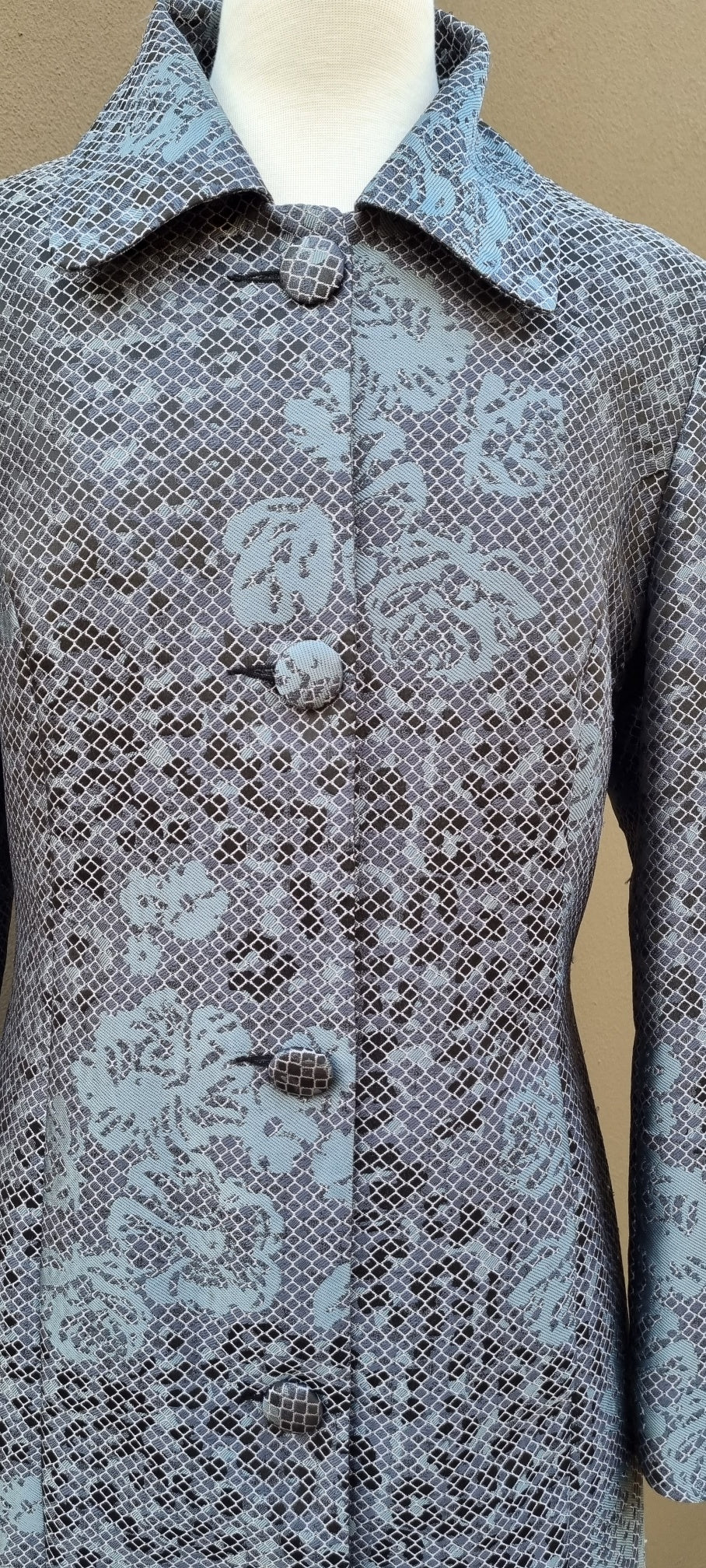 Jixi - Light turquoise and grey winter coat
