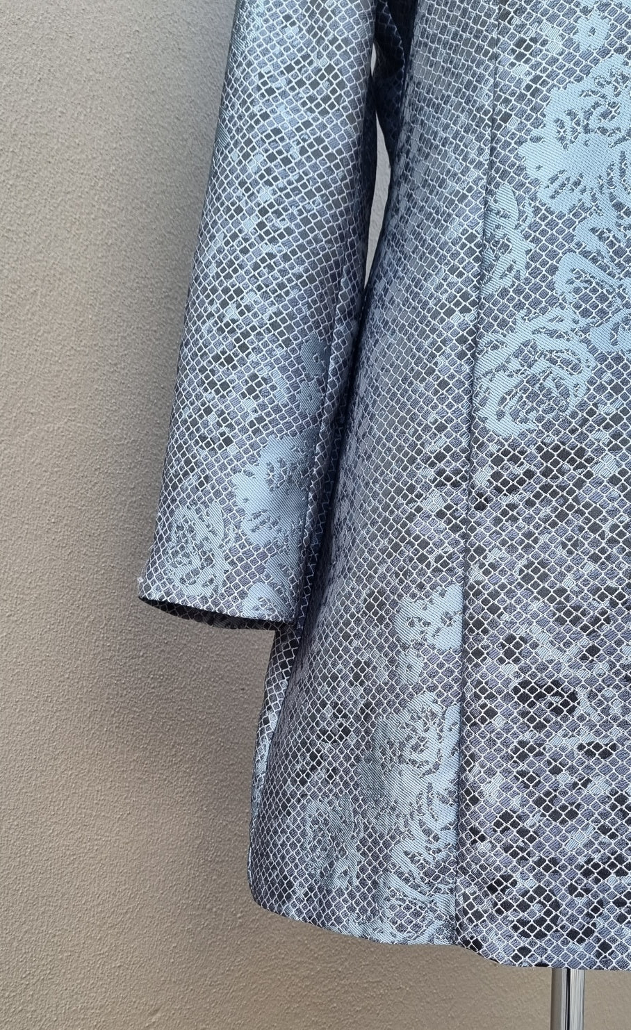 Jixi - Light turquoise and grey winter coat