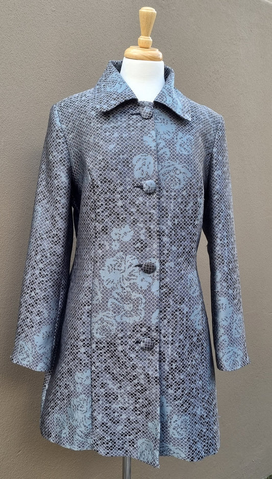 Jixi - Light turquoise and grey winter coat