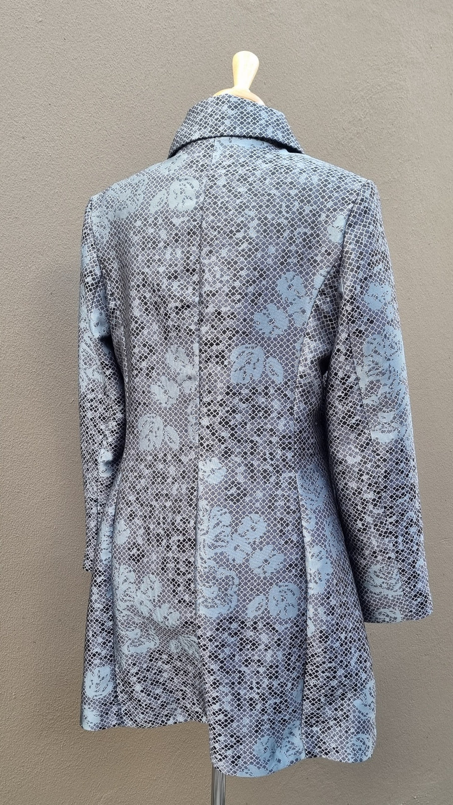 Jixi - Light turquoise and grey winter coat