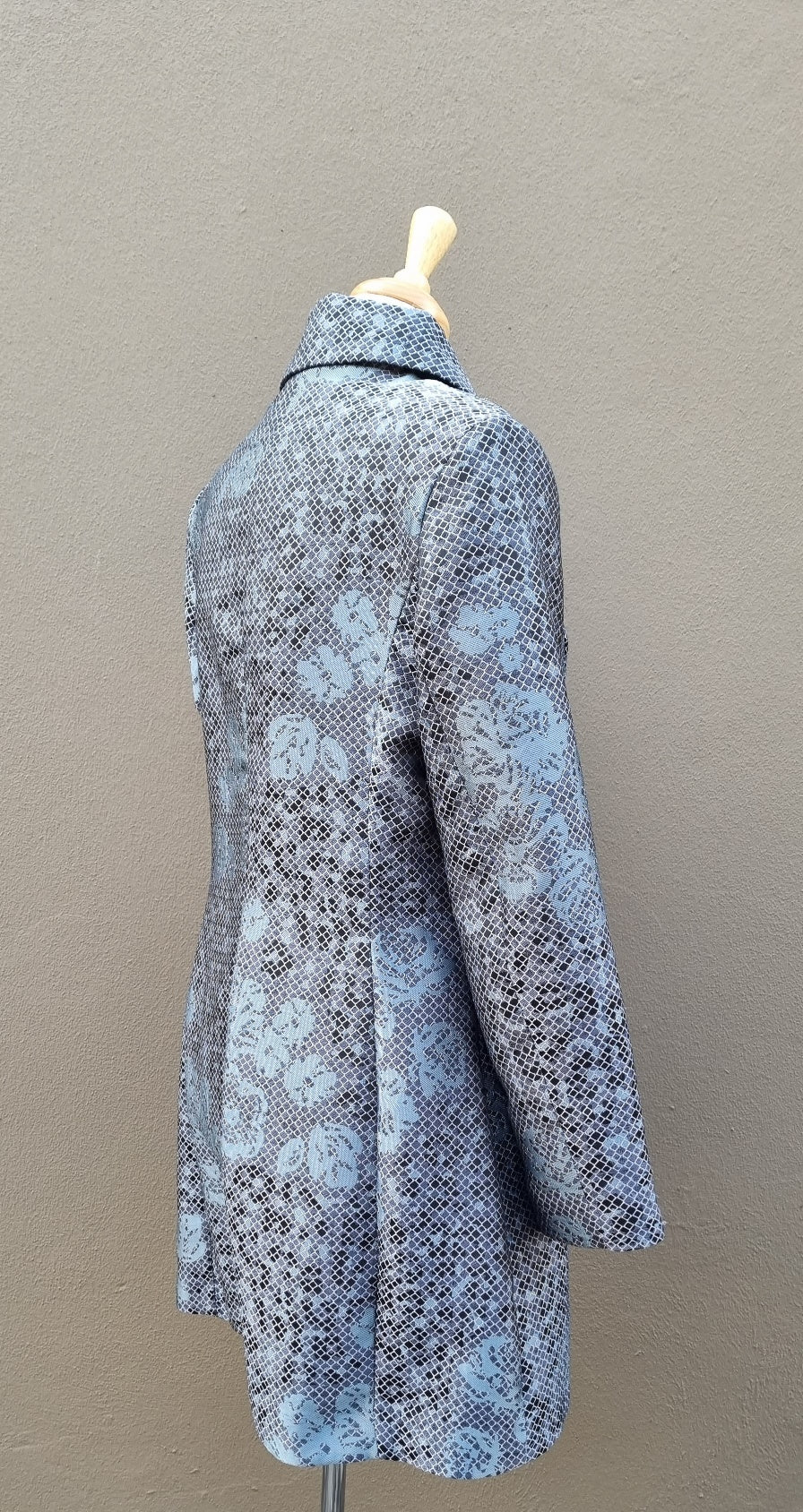 Jixi - Light turquoise and grey winter coat