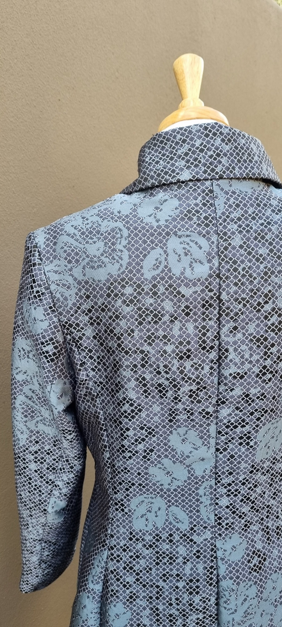 Jixi - Light turquoise and grey winter coat