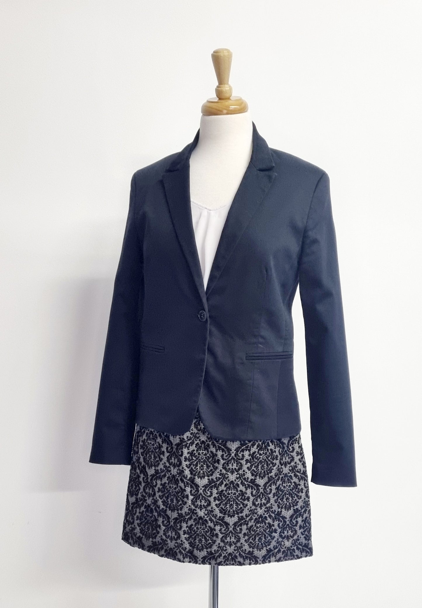 Edition - Black & Grey shimmery mini skirt