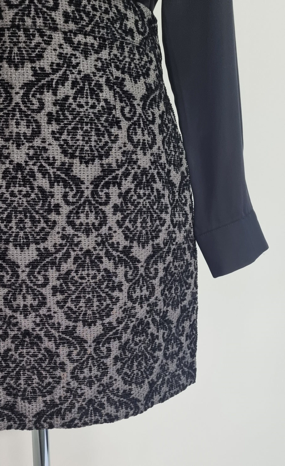 Edition - Black & Grey shimmery mini skirt