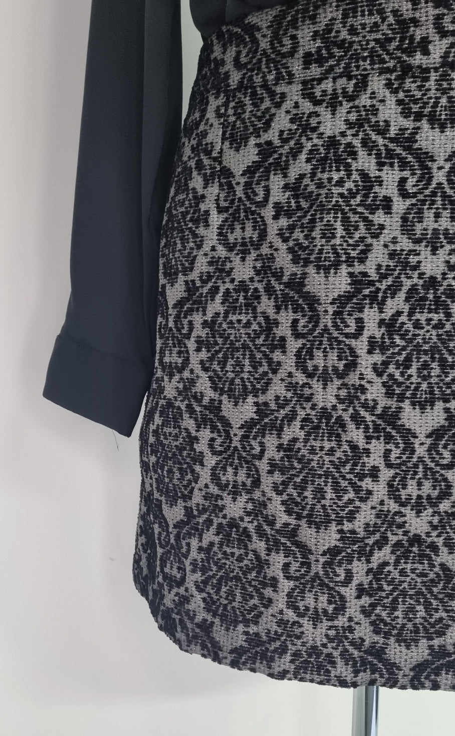 Edition - Black & Grey shimmery mini skirt