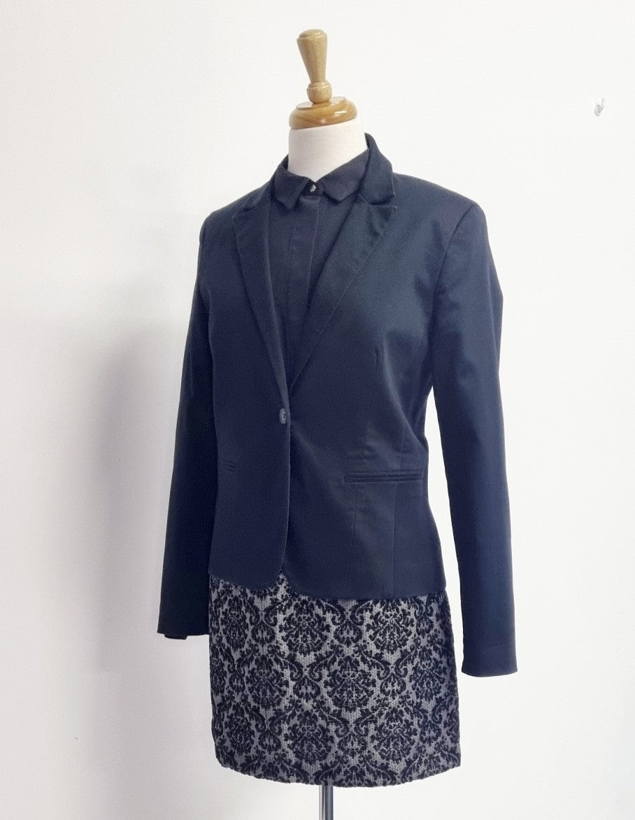 Edition - Black & Grey shimmery mini skirt