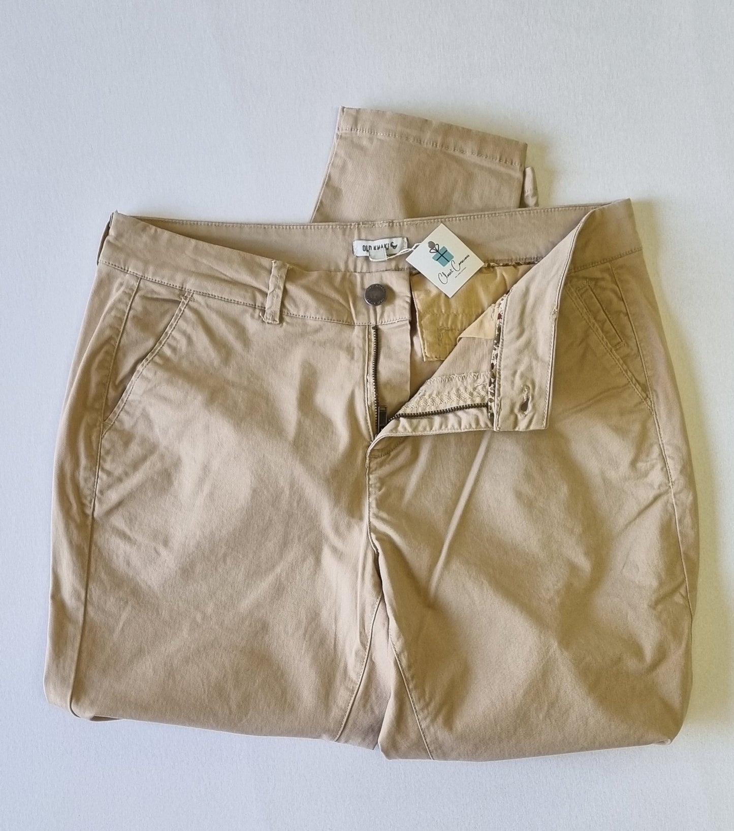 Old Khaki - Khaki straight legged trousers