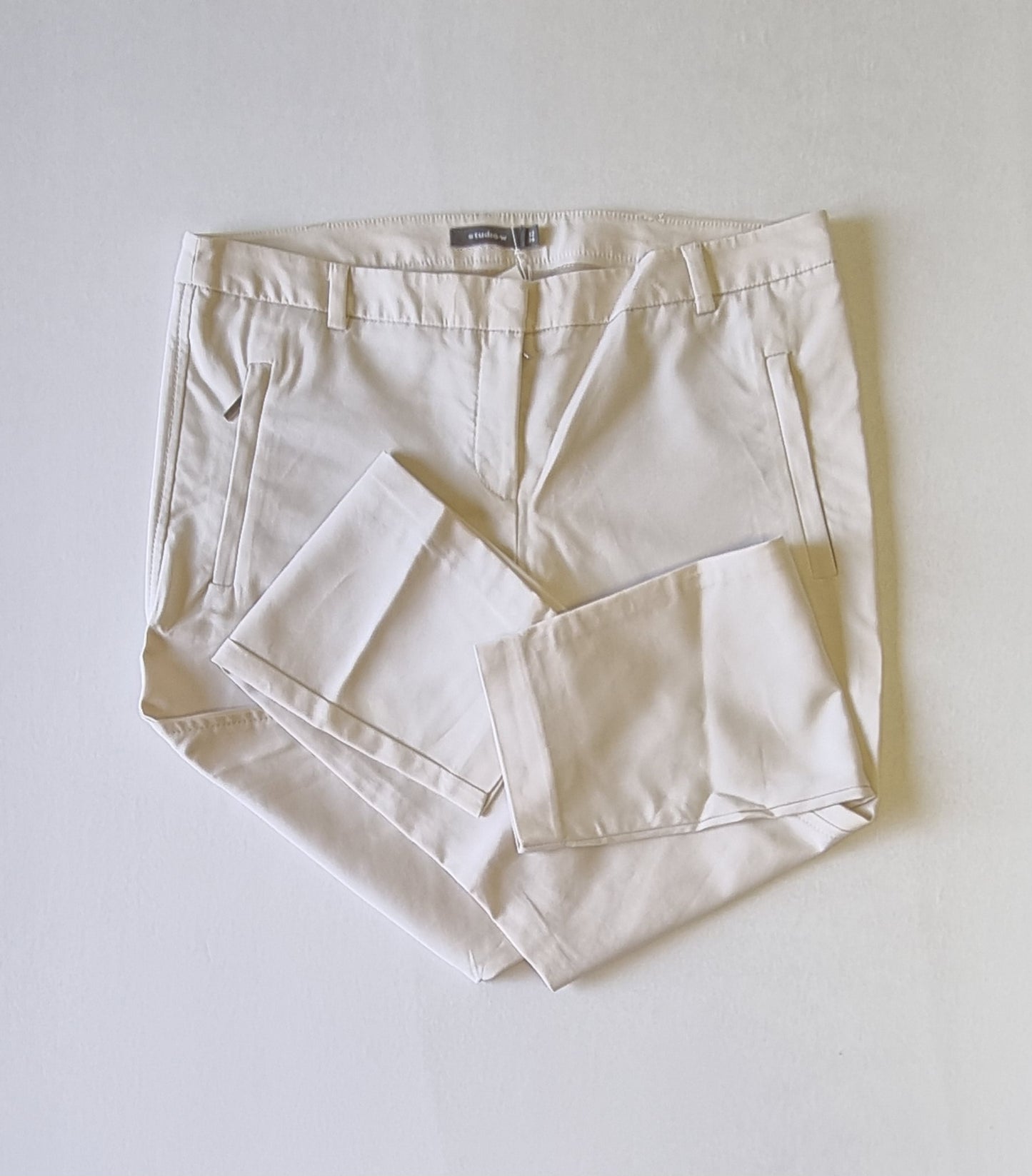 Studio w - Beige straight legged trousers