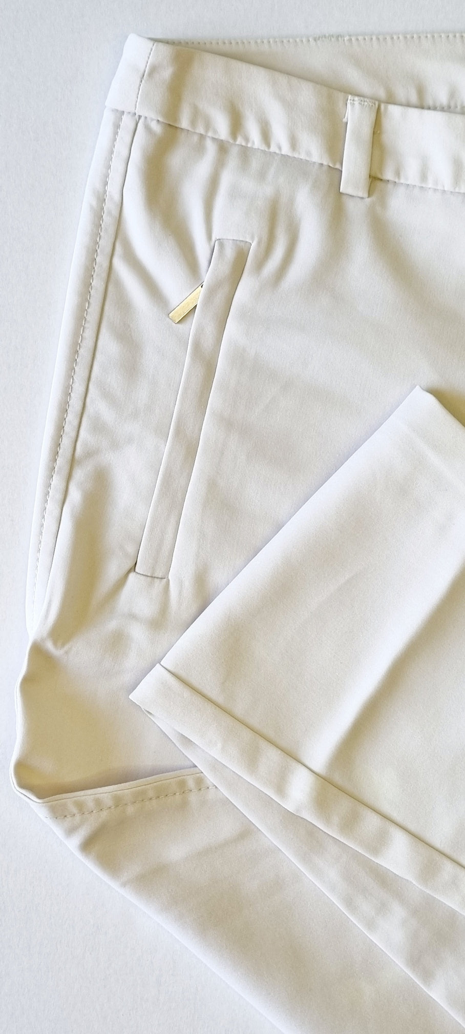 Studio w - Beige straight legged trousers