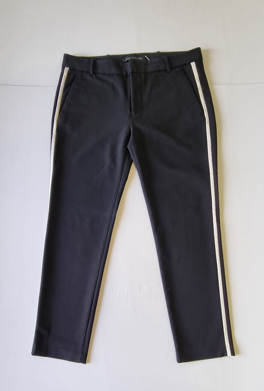 Zara Woman - Black trousers with white stripe on side