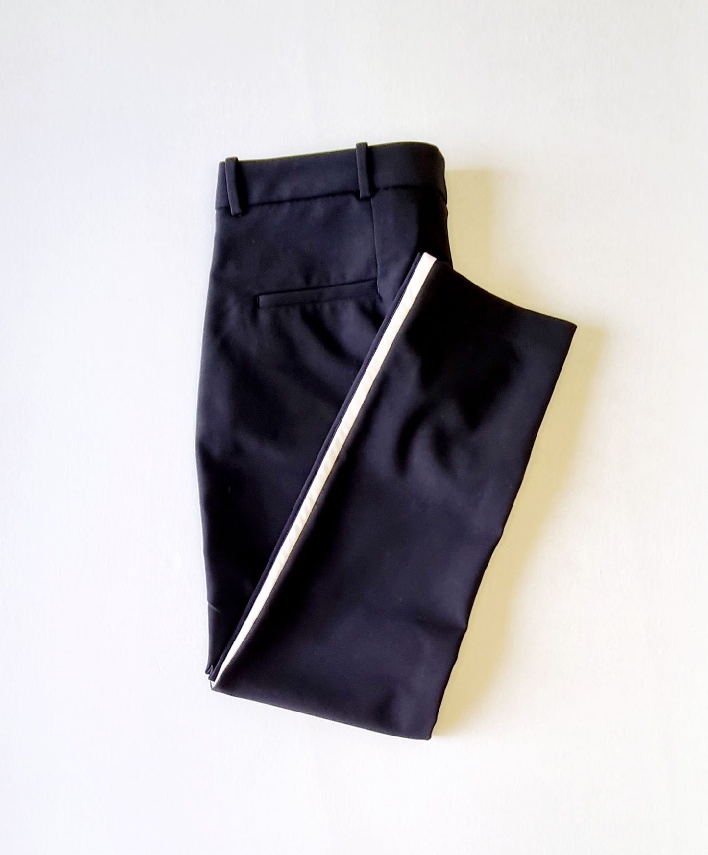 Zara Woman - Black trousers with white stripe on side