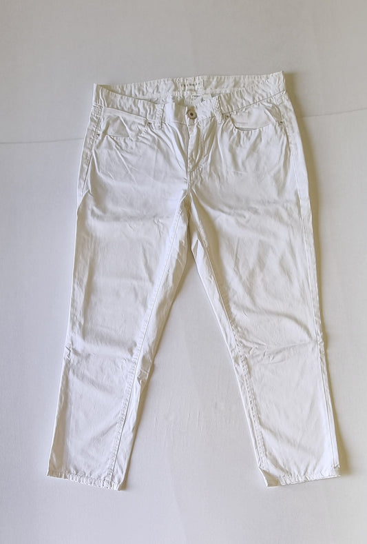 Trenery - White straight legged chino trousers