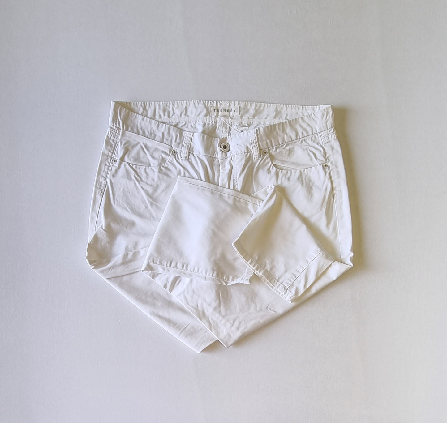 Trenery - White straight legged chino trousers