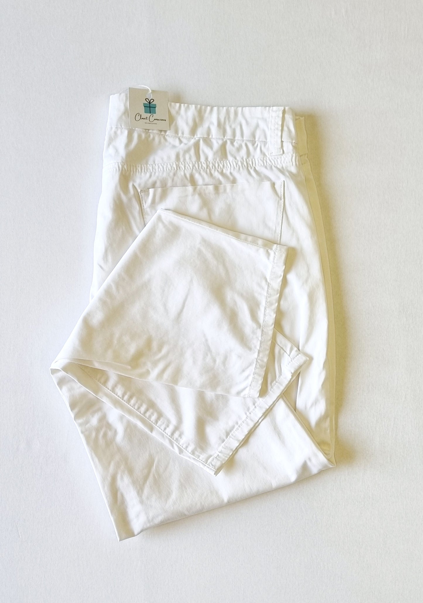 Trenery - White straight legged chino trousers