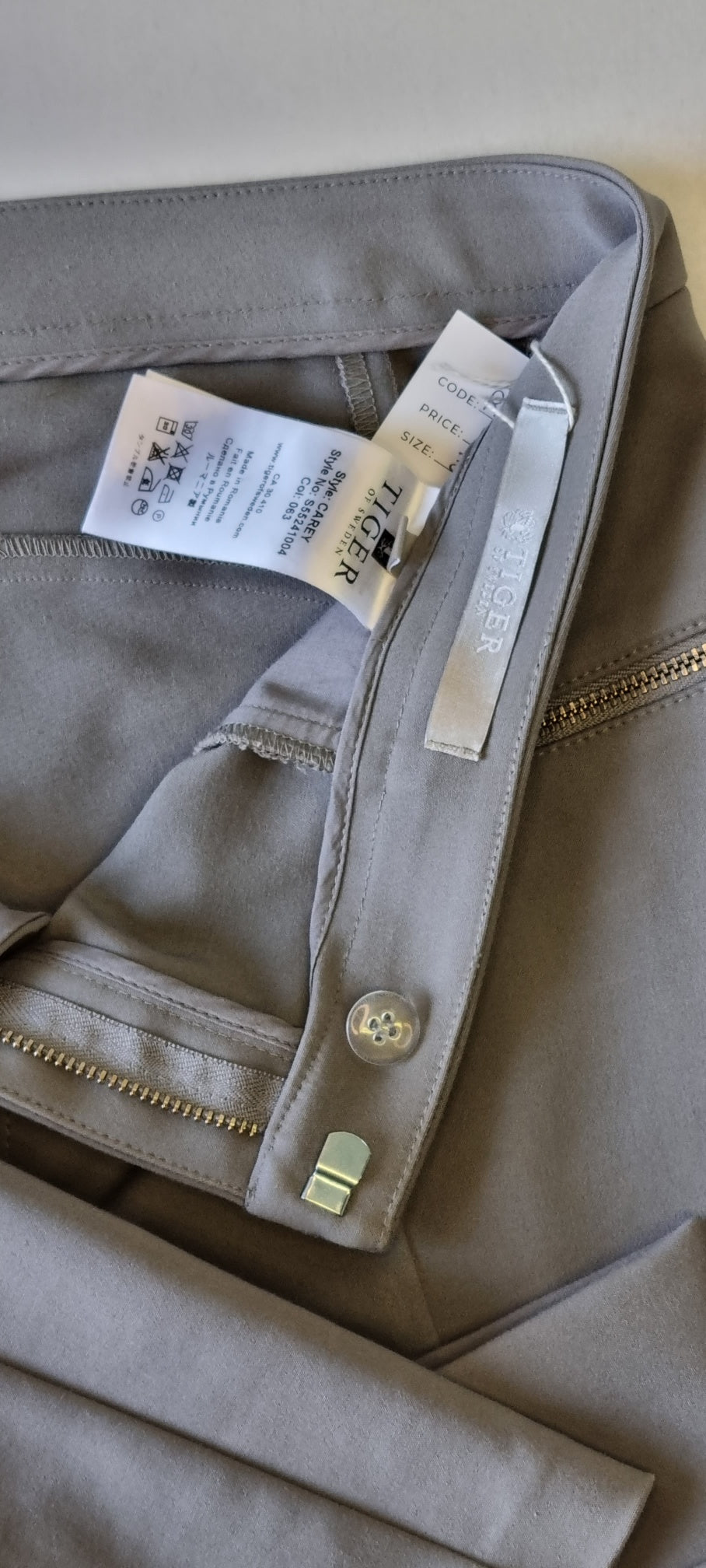 Tiger of Sweden - Grey slim fit trousers