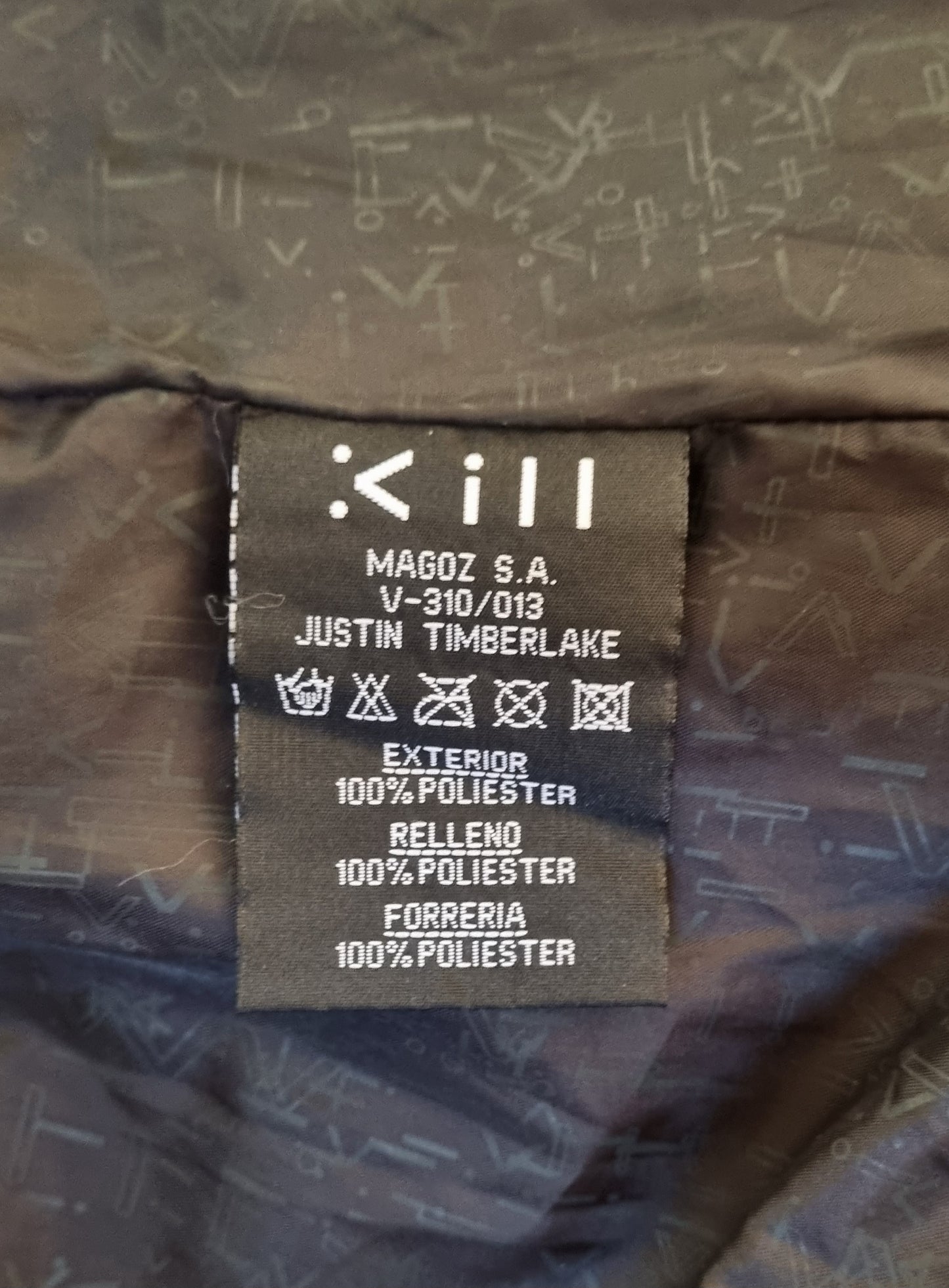 Magoz SA -  Justin Timberland black designer windbreaker