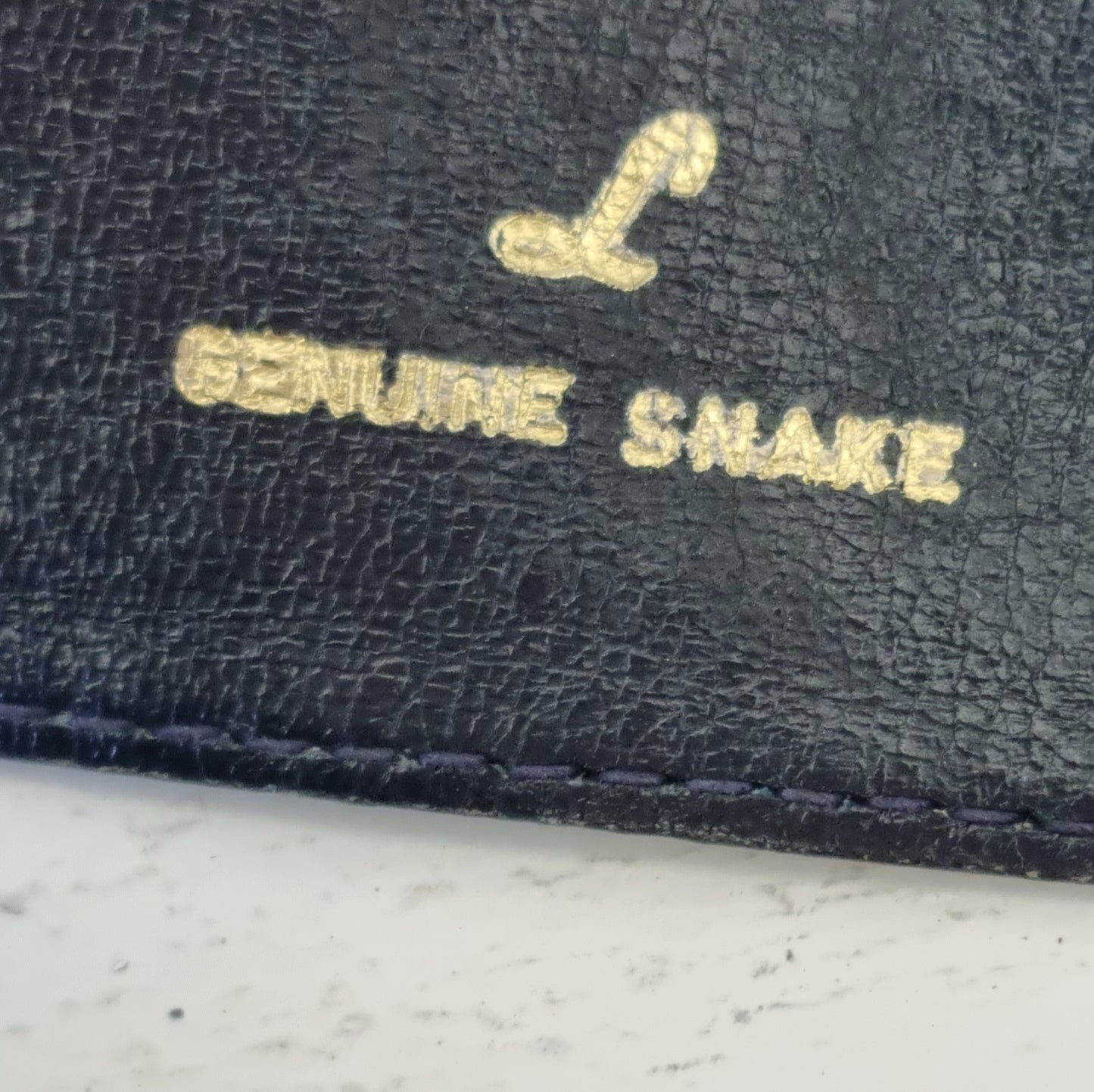 Lorenzi SA - Genuine Black Snake Skin Adustable Mid-Waist Belt