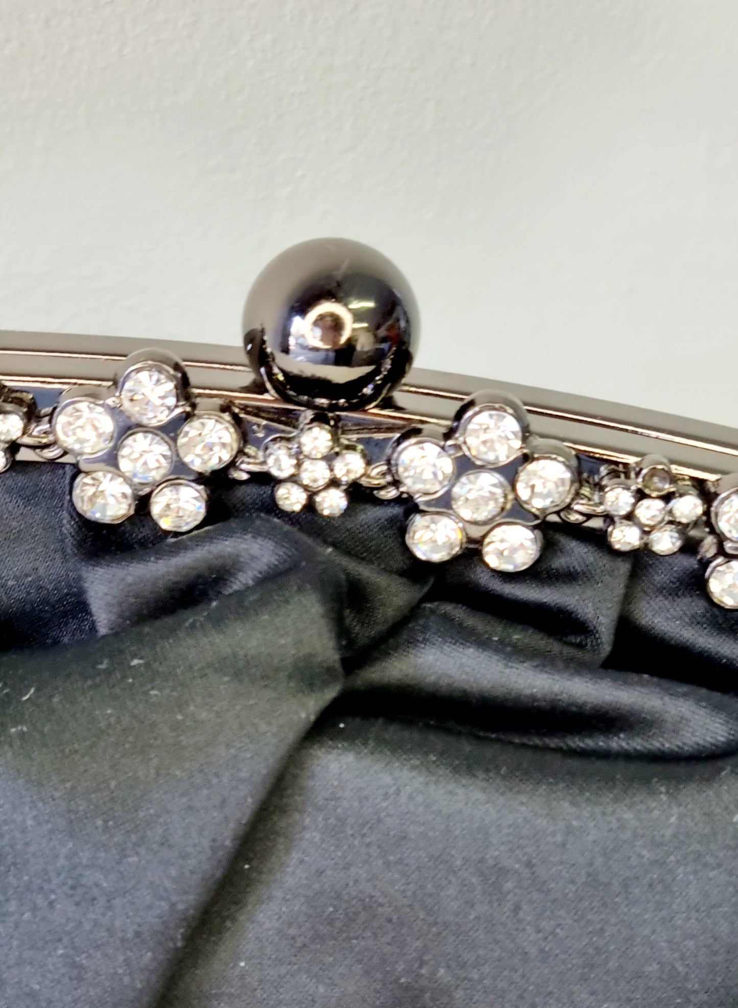 No Brand - Black Satin Evening Clutch Bag