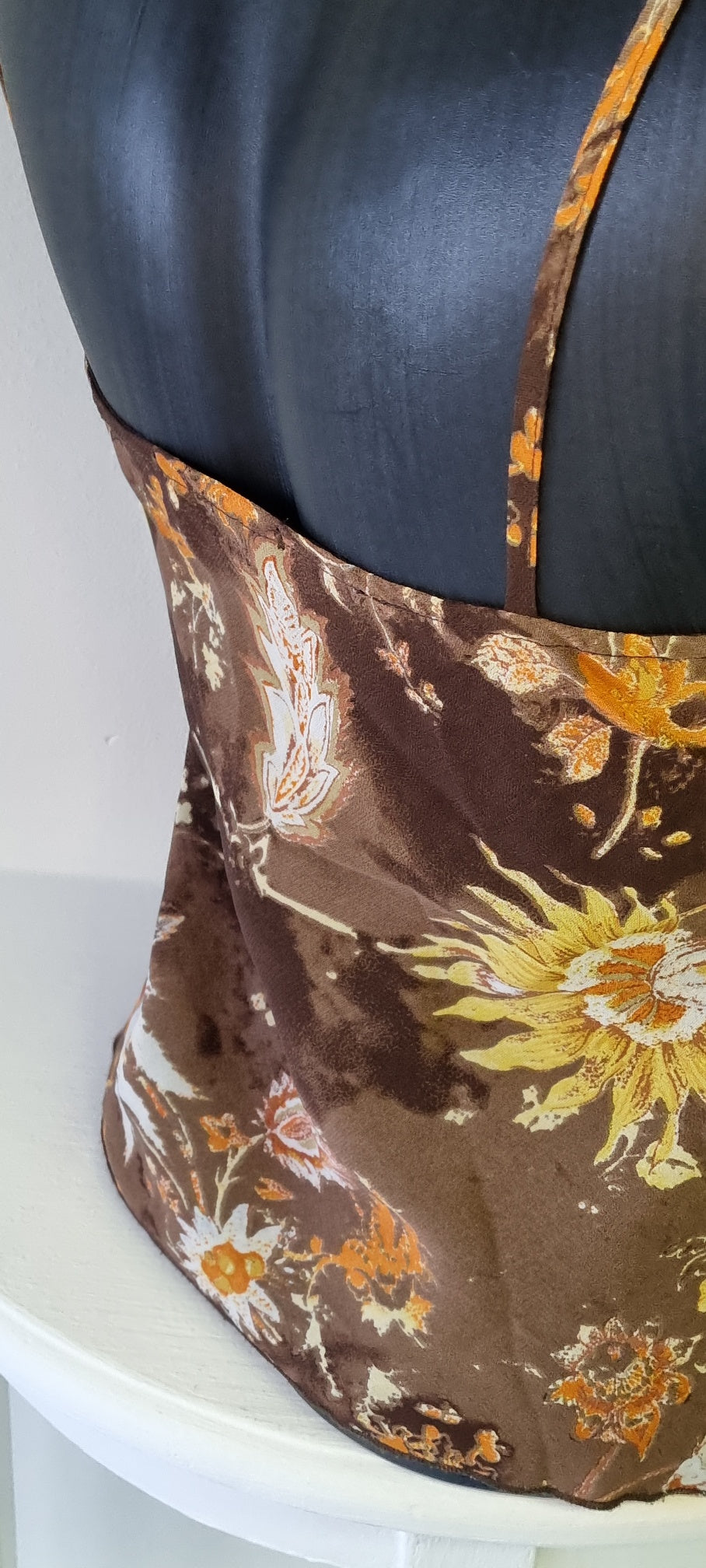 Jelli Bean - Brown, Yellow and Orange 2-piece Maxi Skirt Set