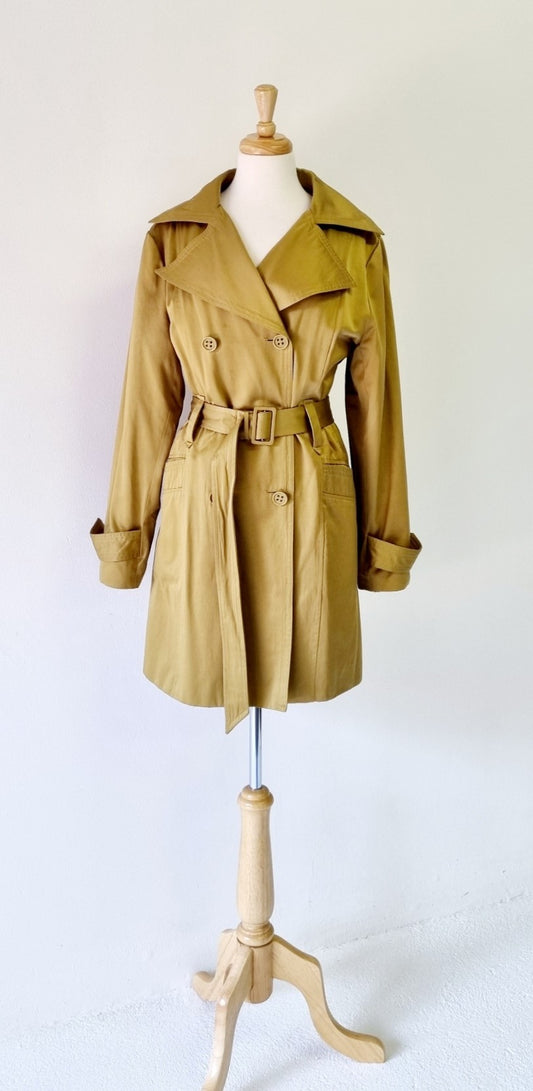 Truworths - Green Double Breasted Belted Trench Coat