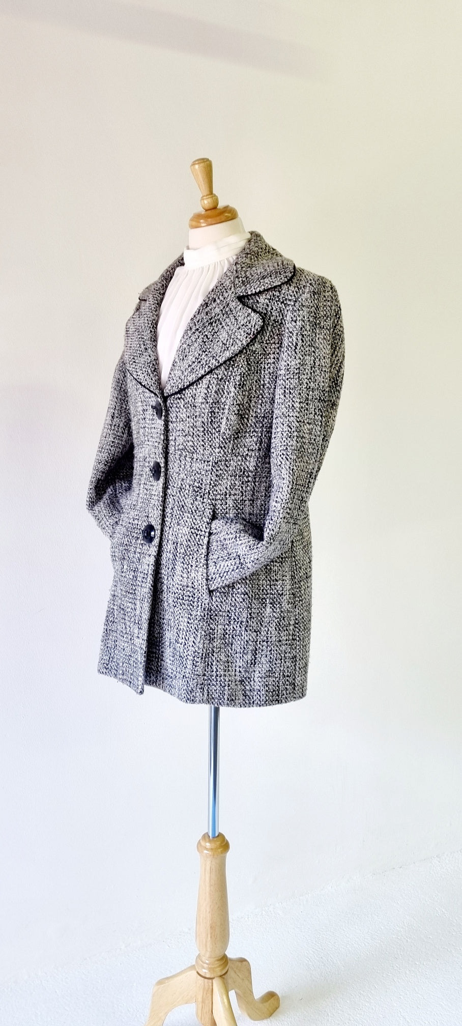 Daniel Hechter Paris - Black, Grey & White Winter Coat