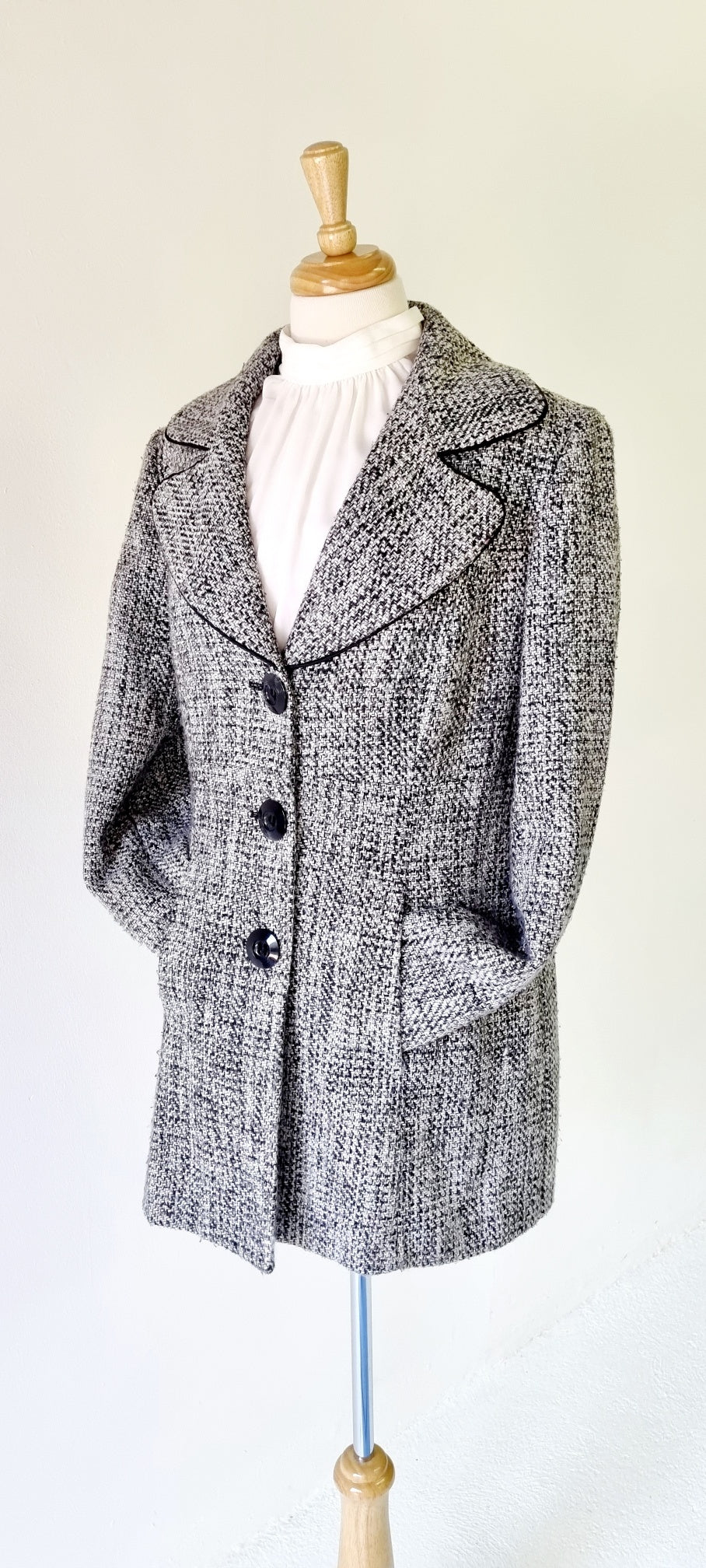 Daniel Hechter Paris - Black, Grey & White Winter Coat