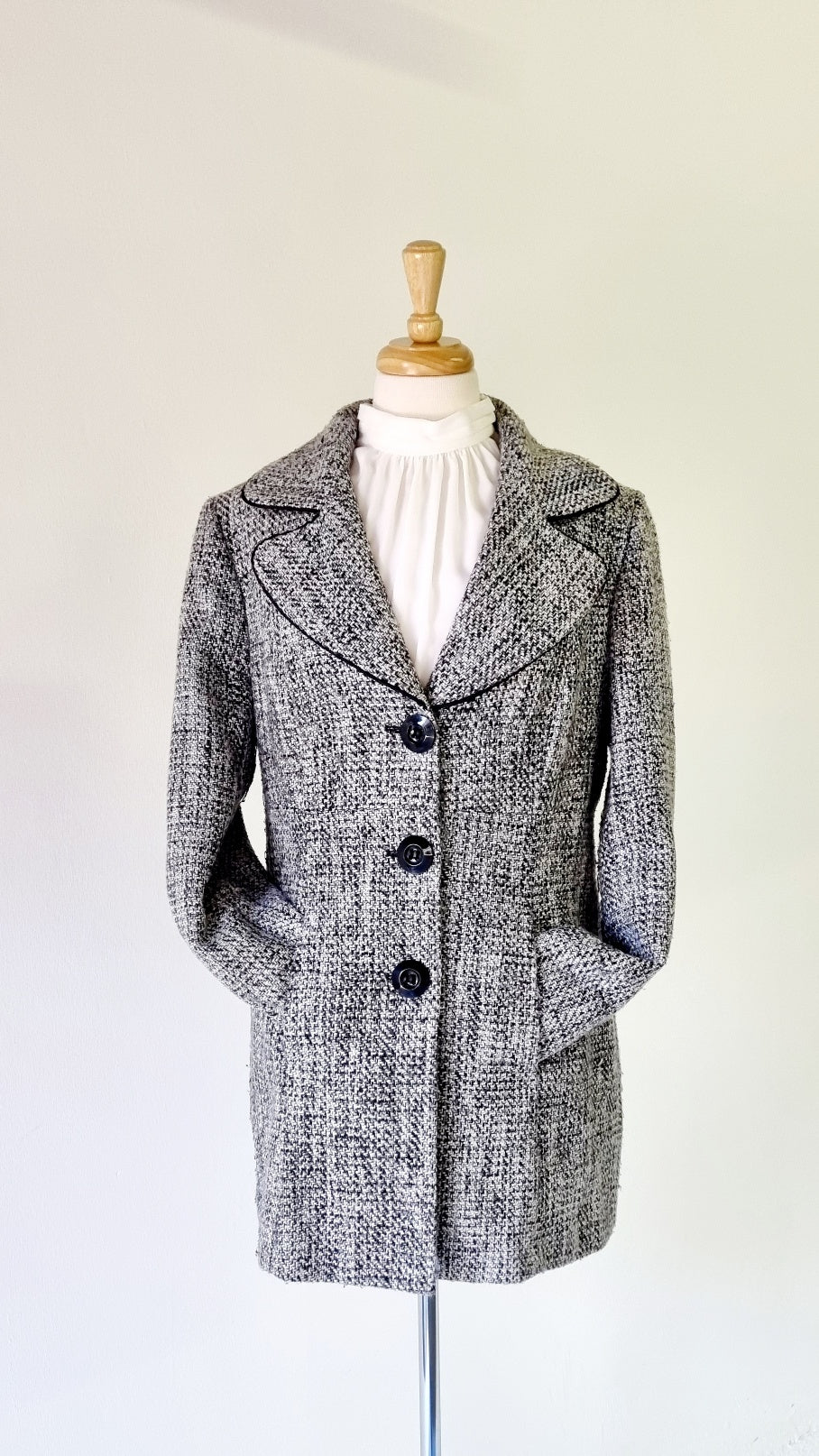 Daniel Hechter Paris - Black, Grey & White Winter Coat