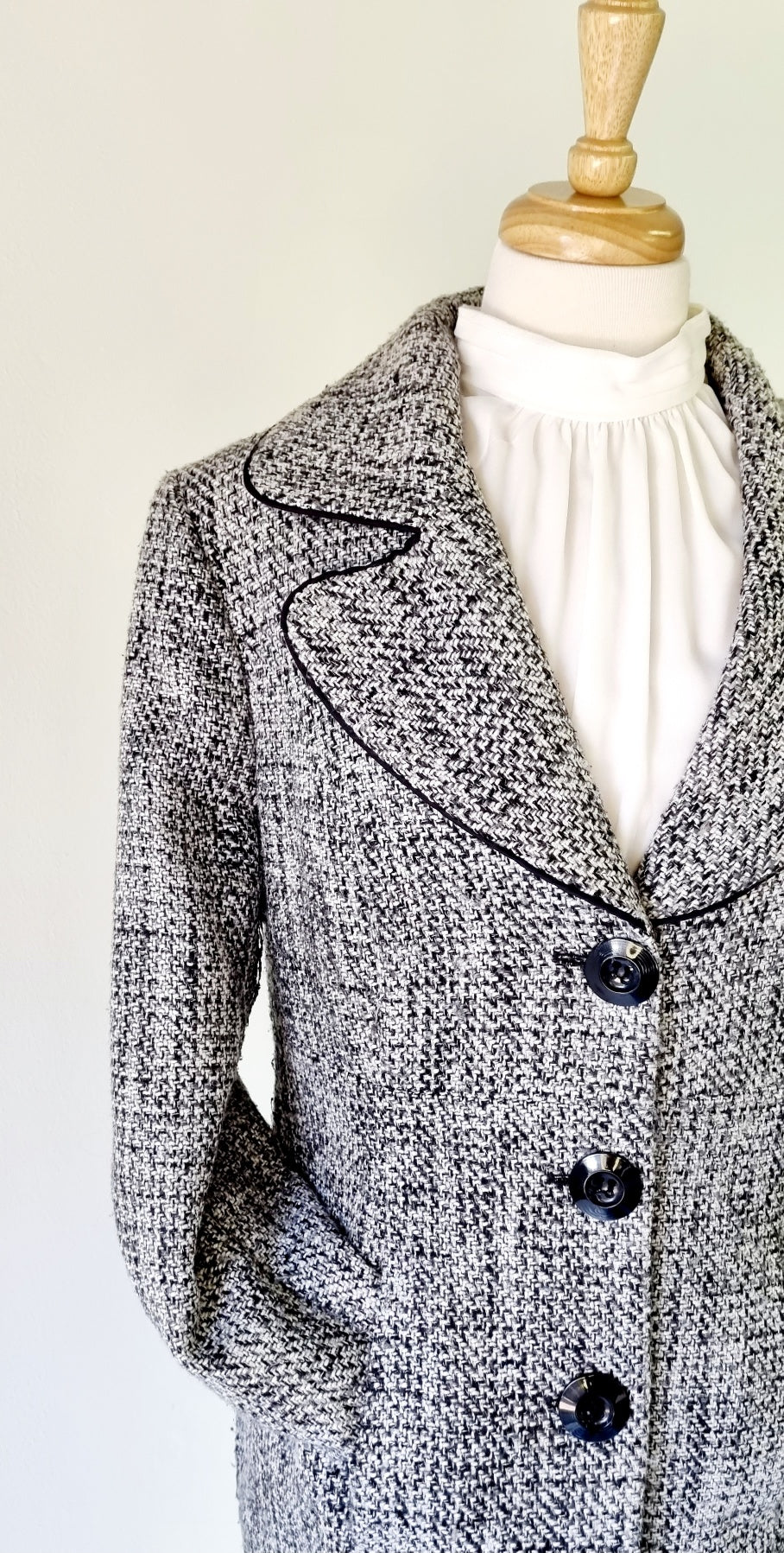 Daniel Hechter Paris - Black, Grey & White Winter Coat