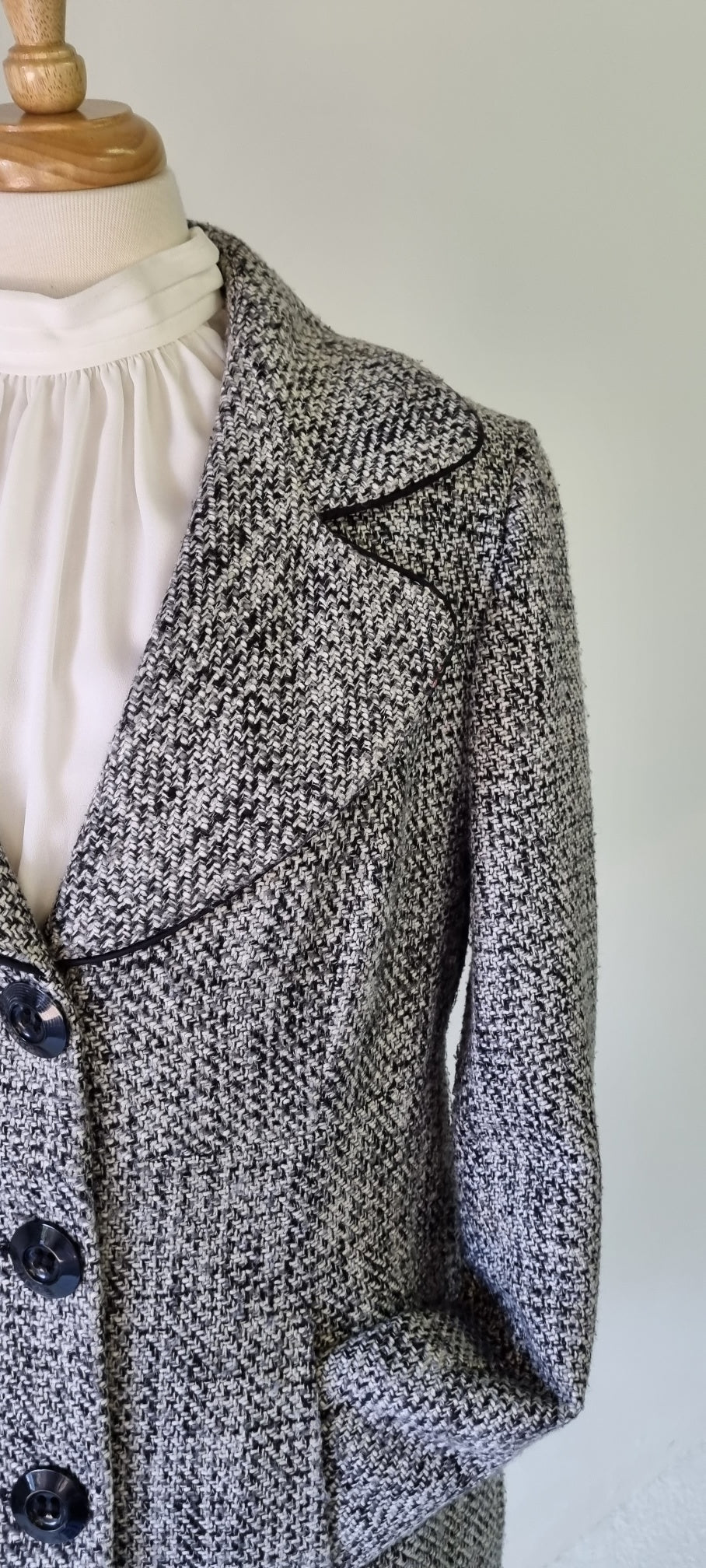 Daniel Hechter Paris - Black, Grey & White Winter Coat