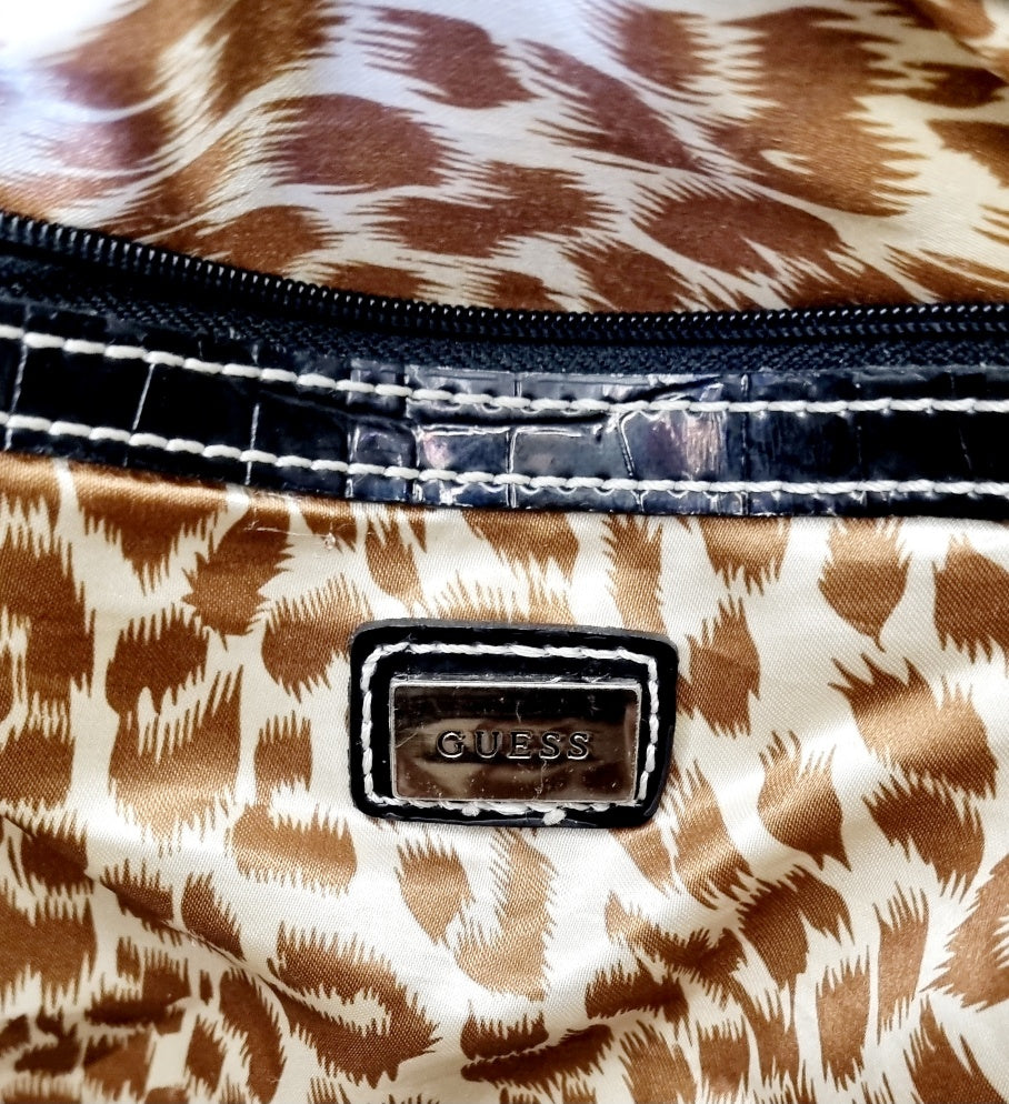 Guess - Stylish Vintage Black Guess Shoulder Bag
