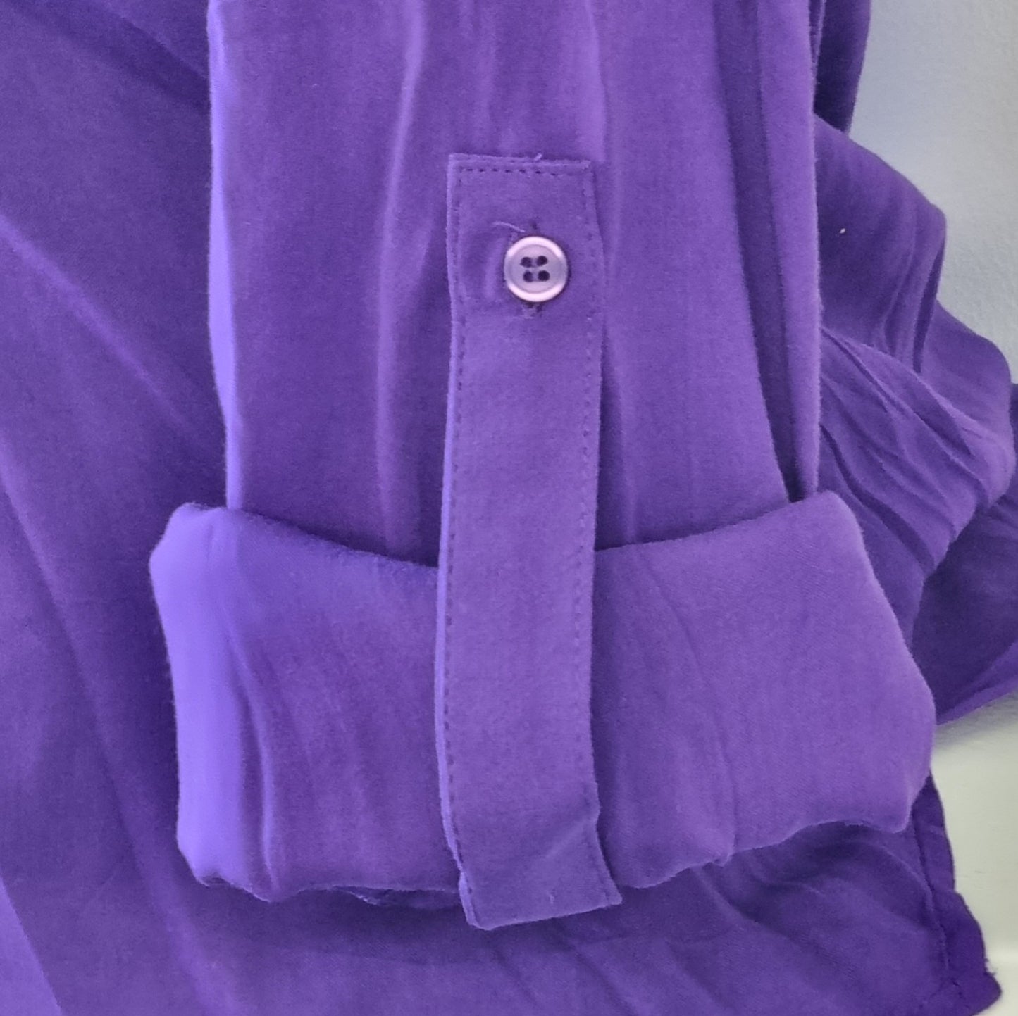 Woolworths - Purple Roll Sleeve Collar Shirt with Hi-Lo Hem
