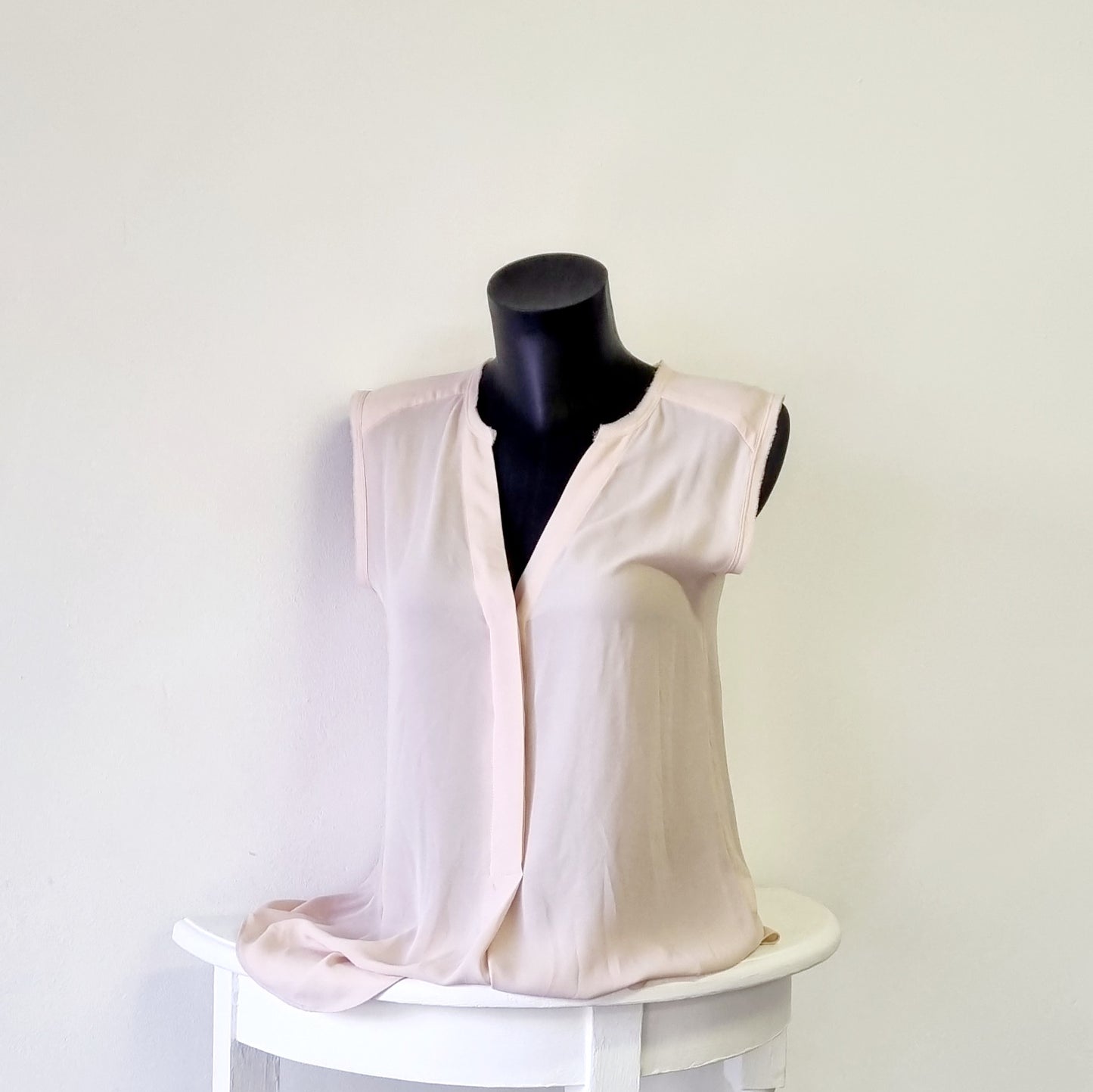 H&M - Dusty Pink Sleeveless Hi-Lo Blouse