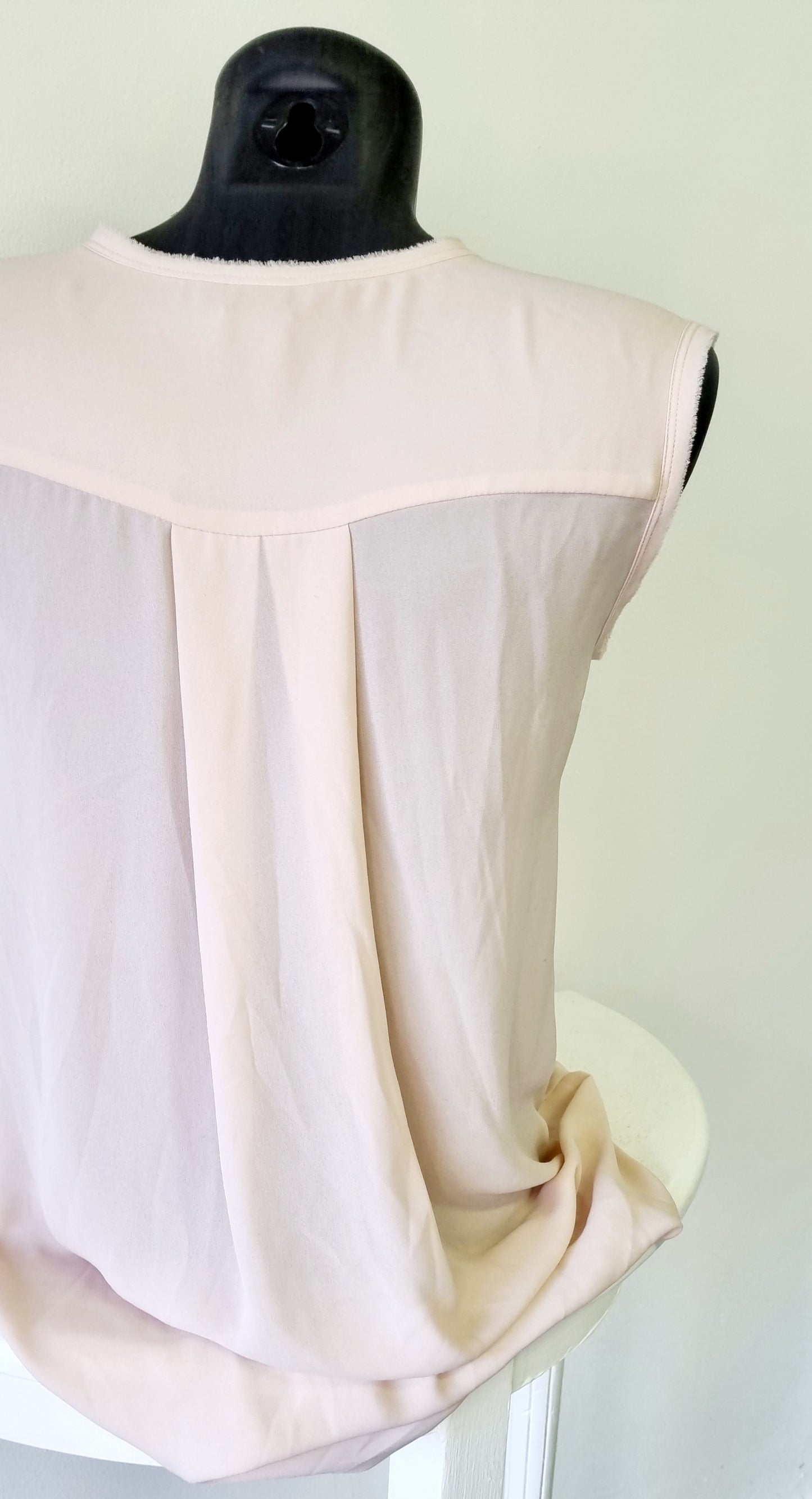 H&M - Dusty Pink Sleeveless Hi-Lo Blouse