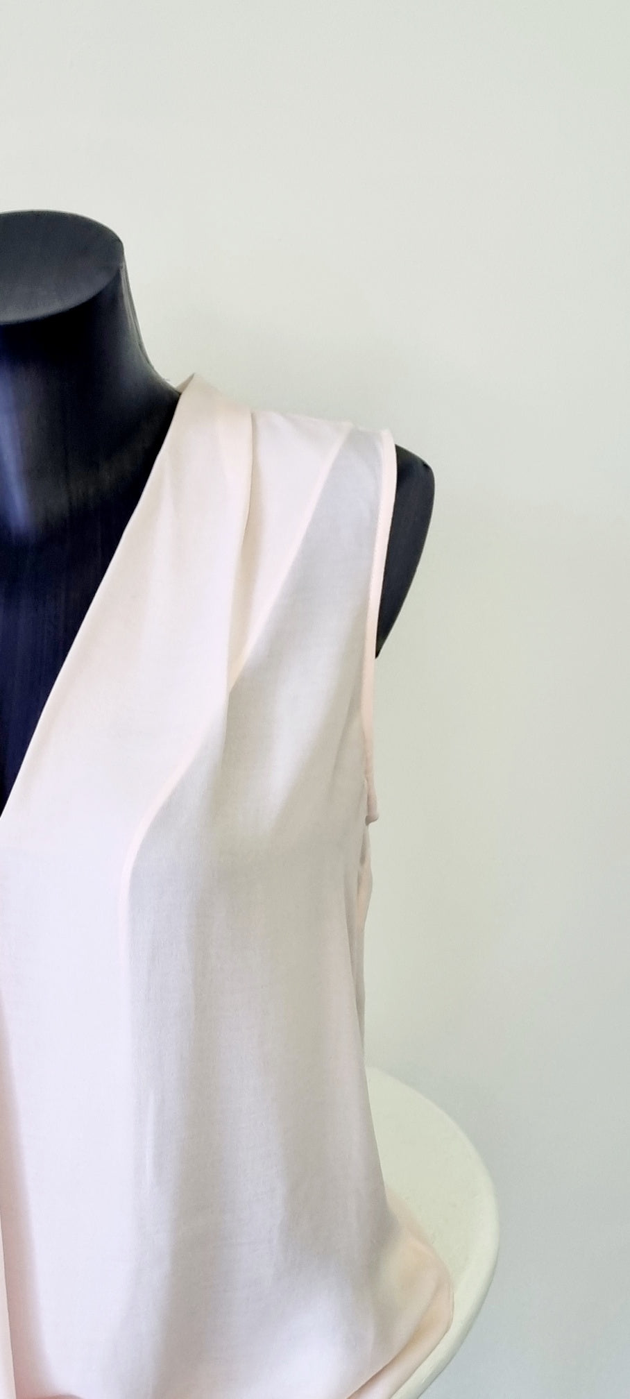 Witchery - Pink Sleeveless Hi-Lo Front Cross Over Blouse