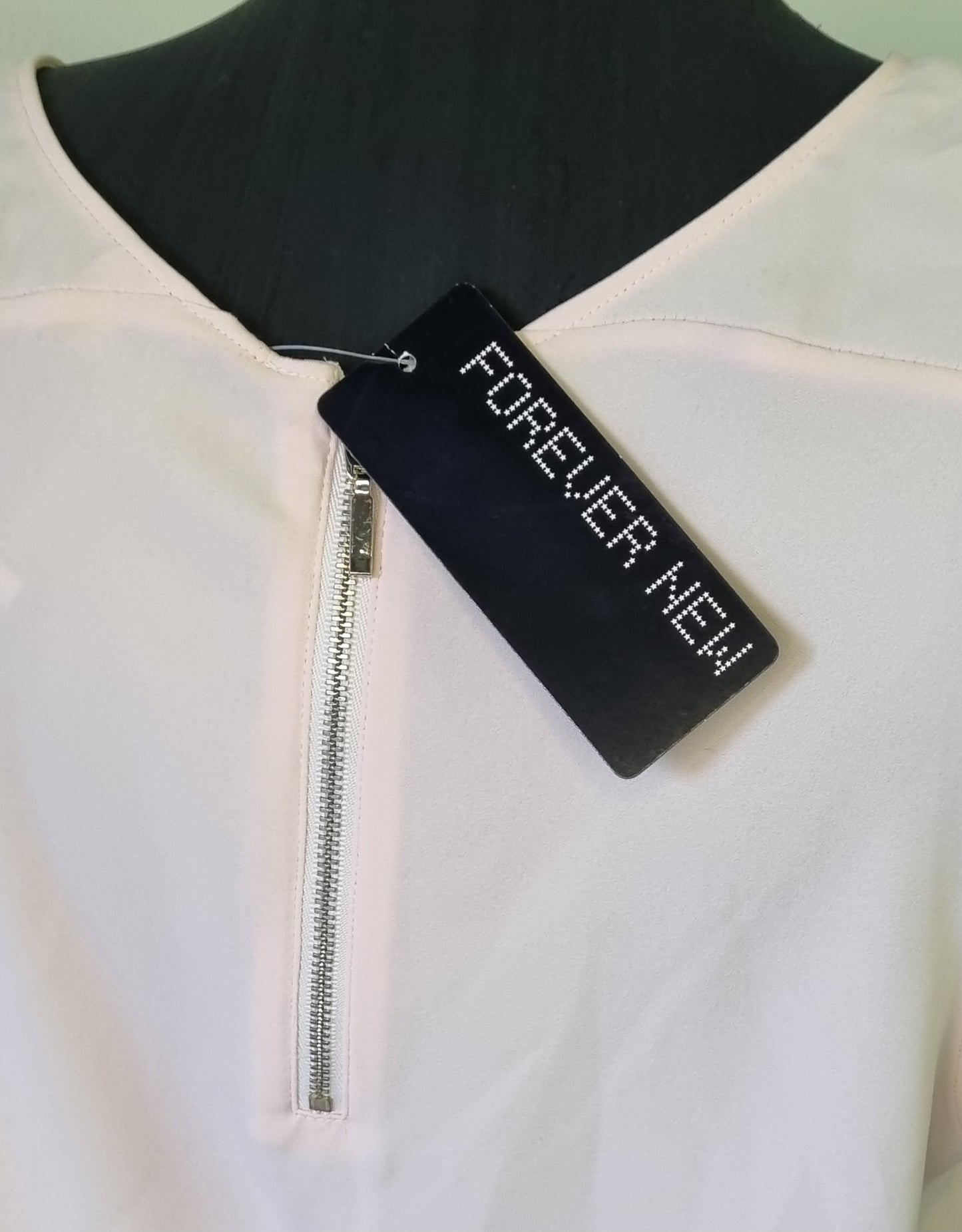 Forever New - Cosmetic Nude Sleeveless Beth Curved Hem Blouse