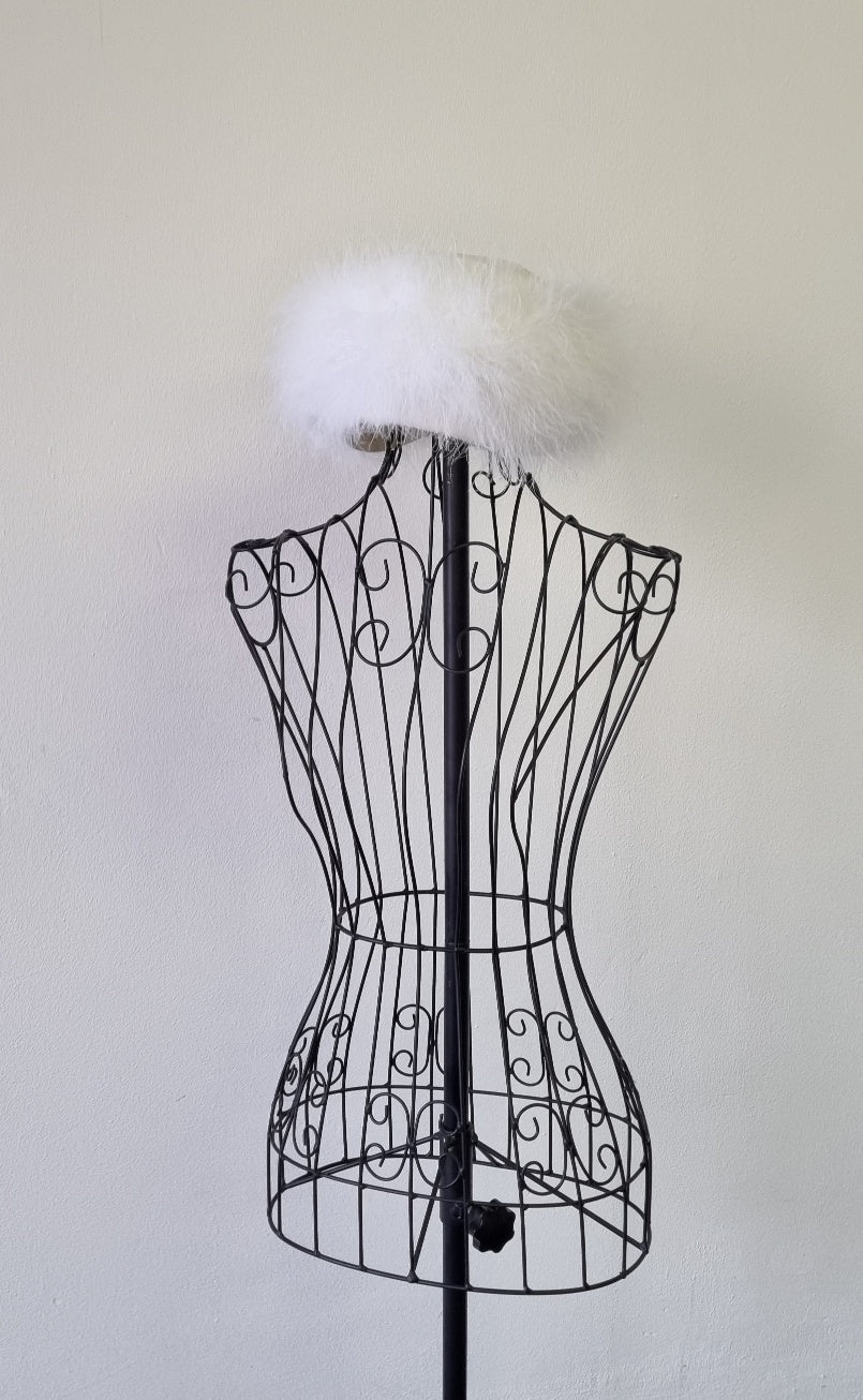 Vintage Feathered  Pillbox Hat