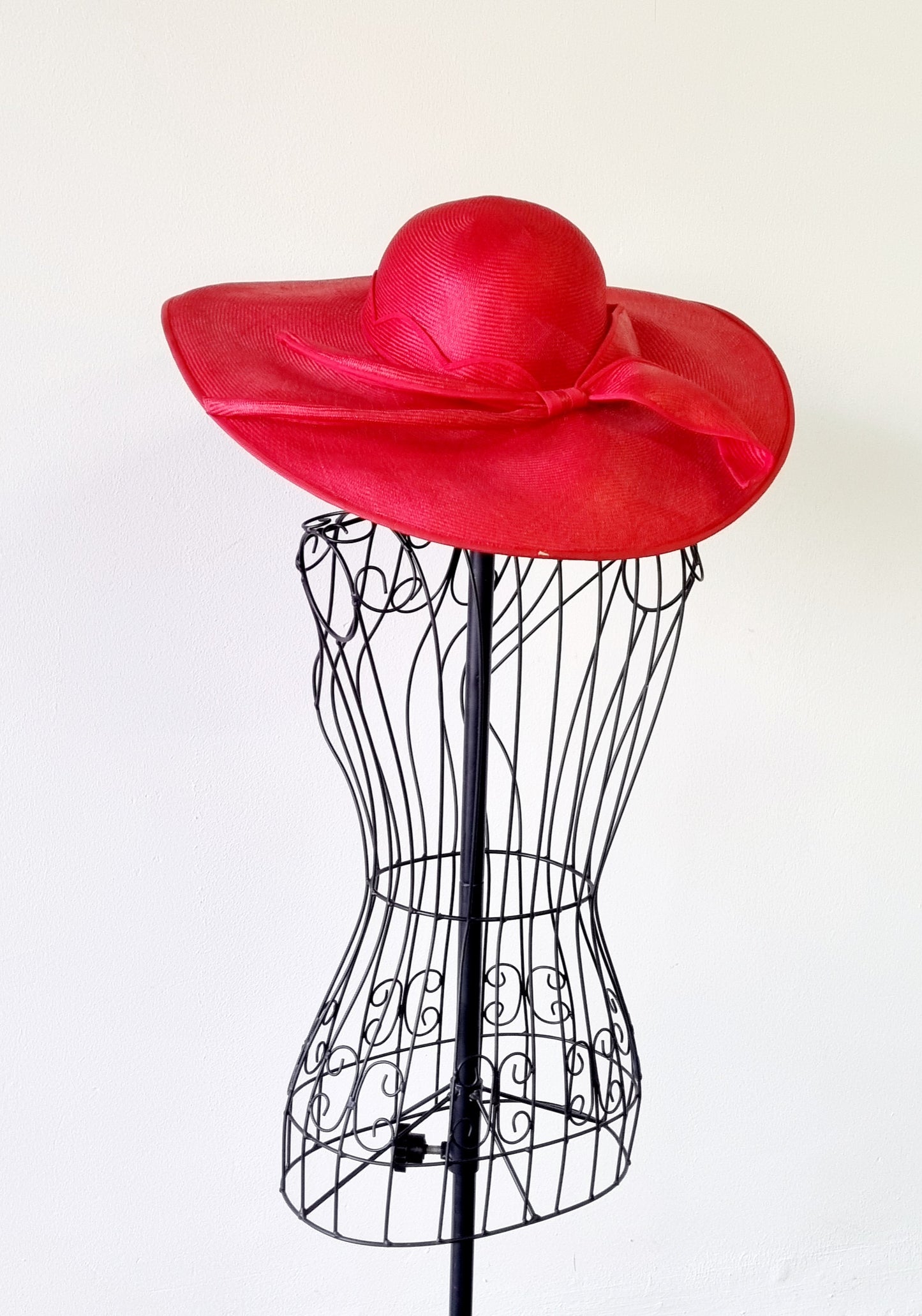 Derbers - Vintage Wide Brim Red Sun Hat