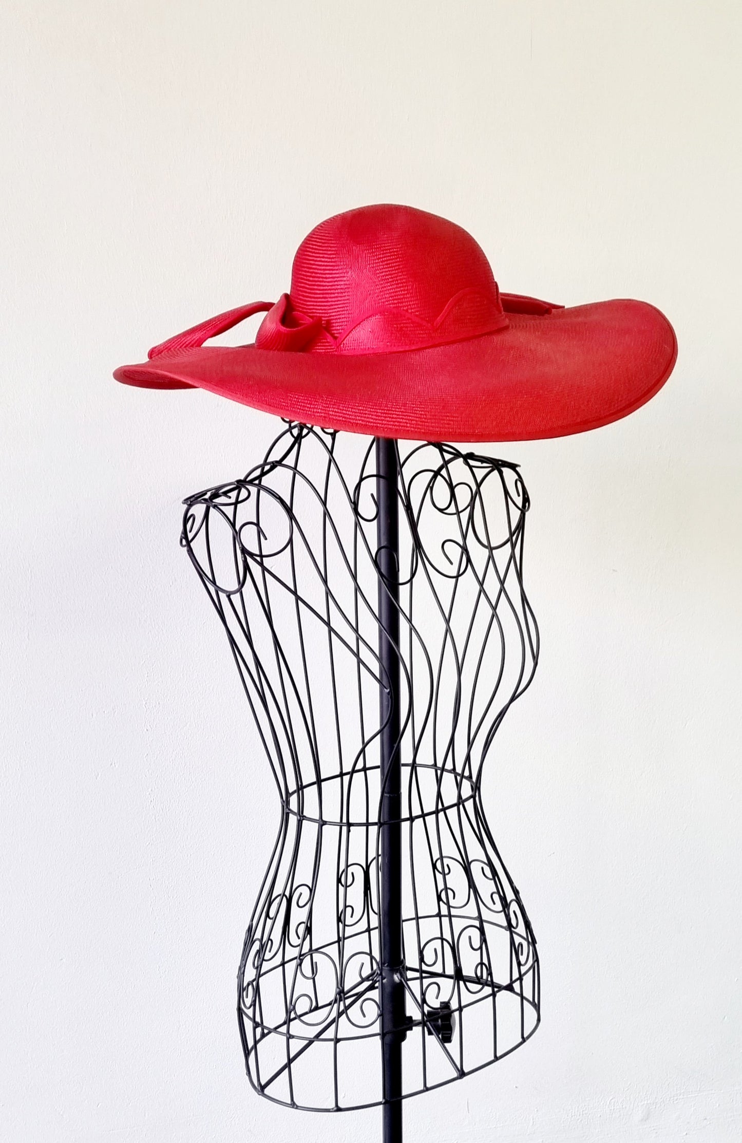 Derbers - Vintage Wide Brim Red Sun Hat