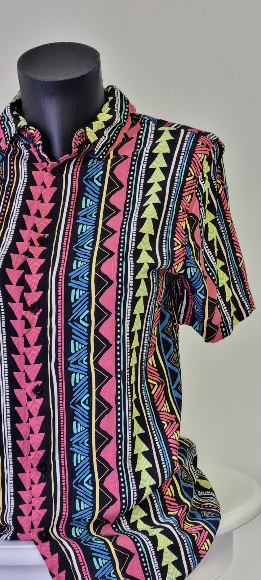 RT - Geo Patterned Relaxed Short Sleeve Shirt