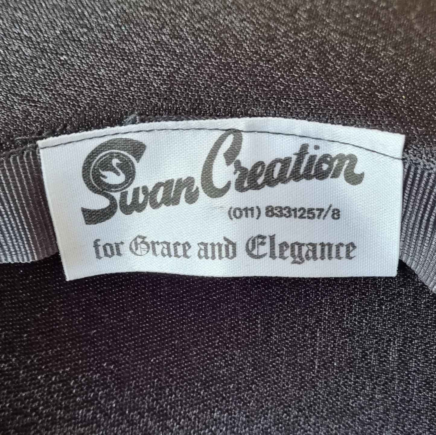 Swan Creation - Vintage Black Wide Brim Sun Hat