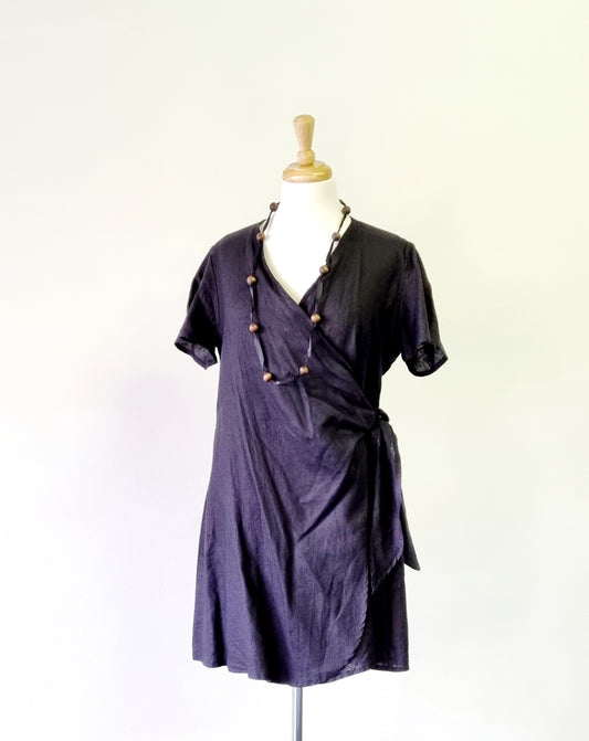 Larsen & Co - Black Lucca Wrap Dress