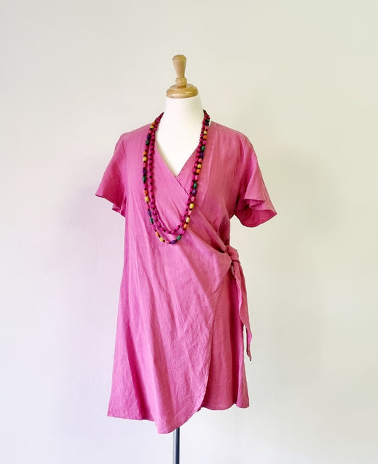 Larsen & Co - Pink Lucca Wrap Dress