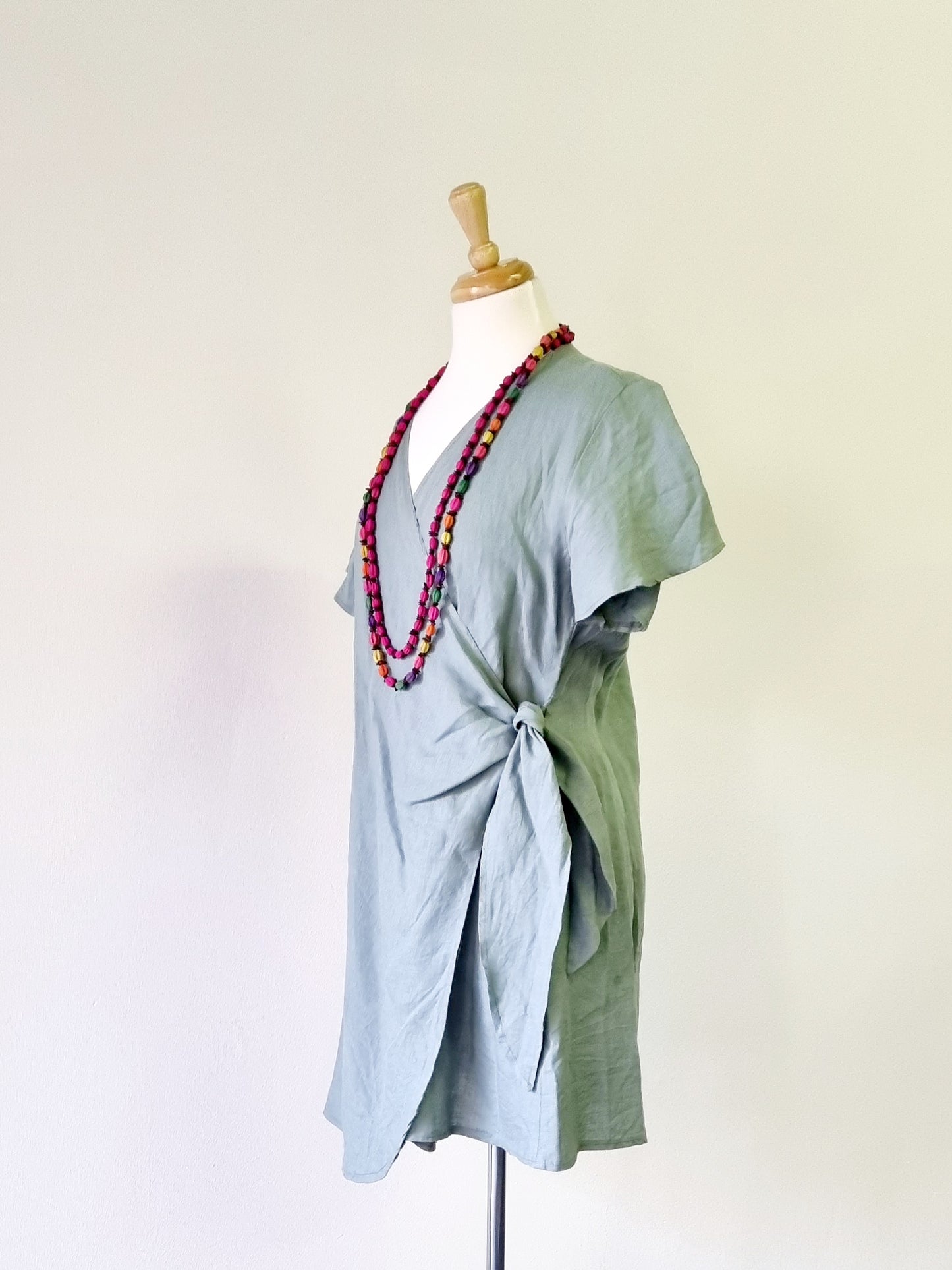 Larsen & Co - Olive Green Lucca Wrap Dress