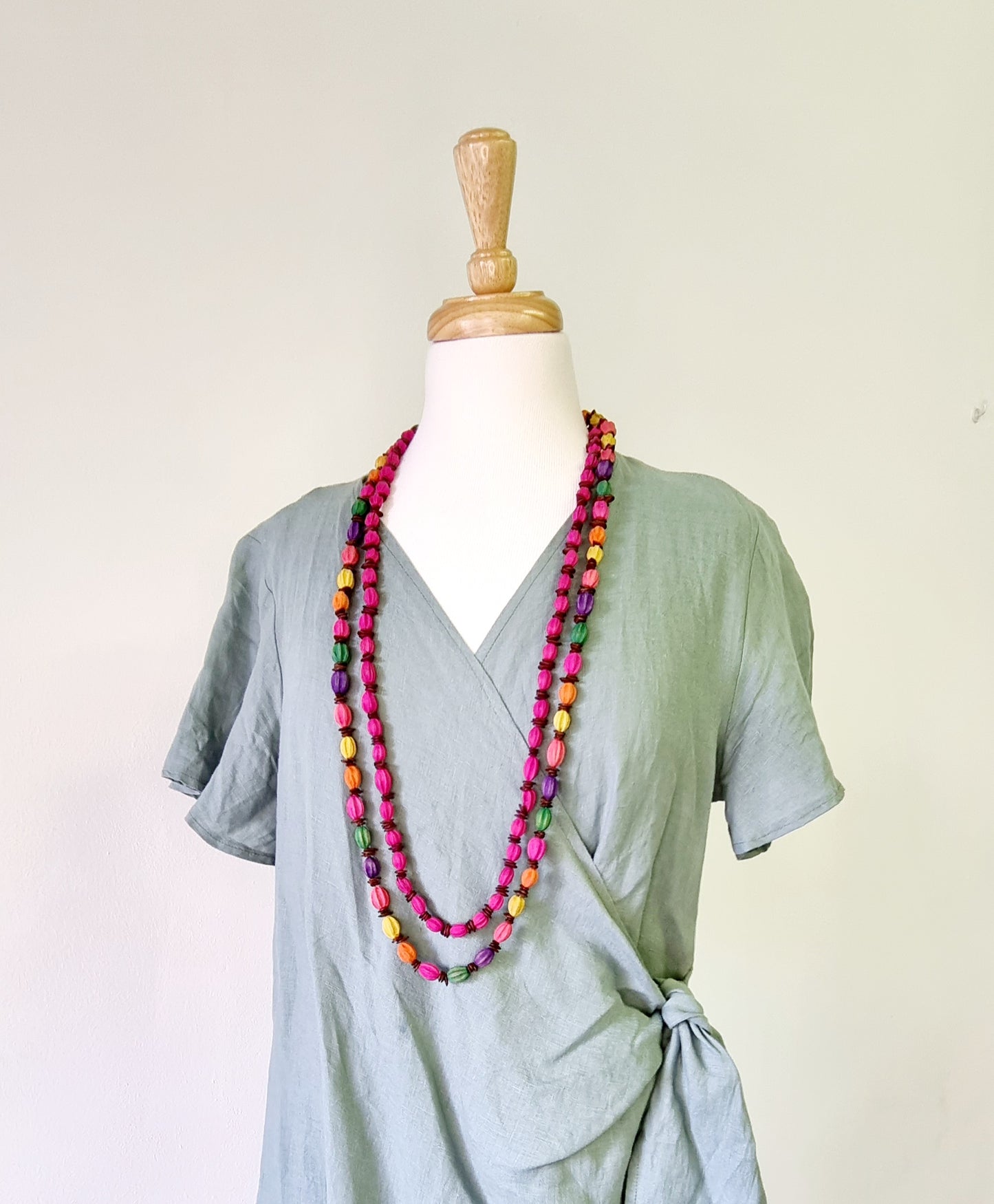 Larsen & Co - Olive Green Lucca Wrap Dress