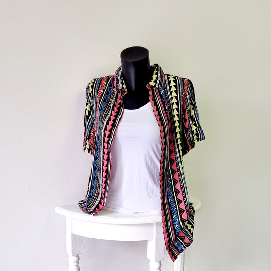 RT - Relaxed geo patterned shirt