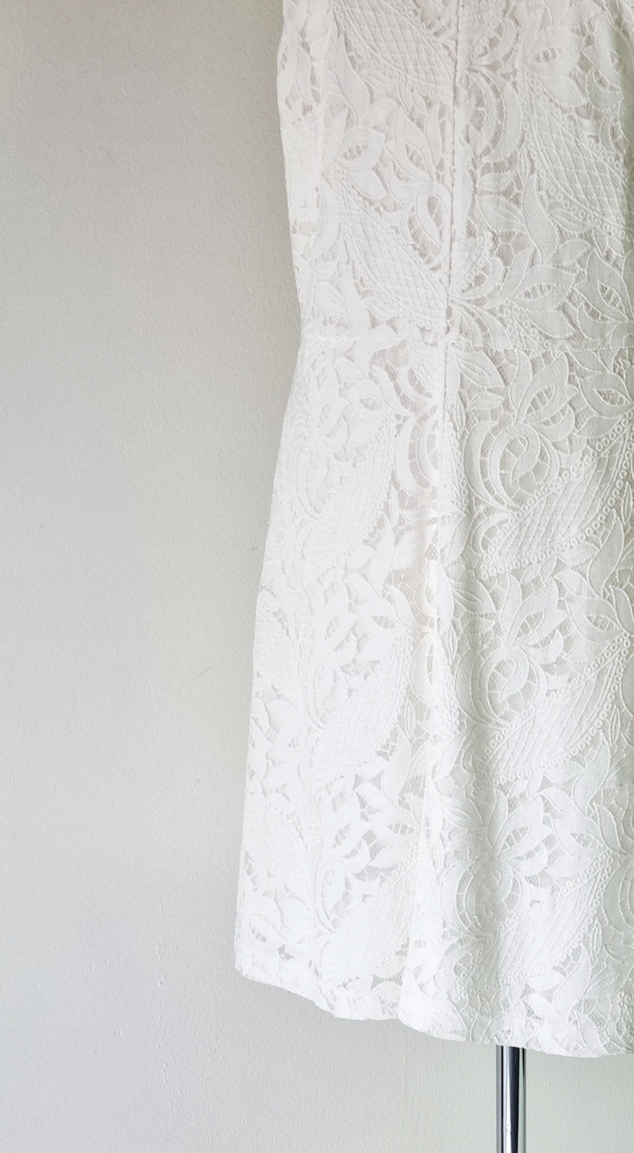 Woolworths - Off White lined midi dress with stone embellished neckline